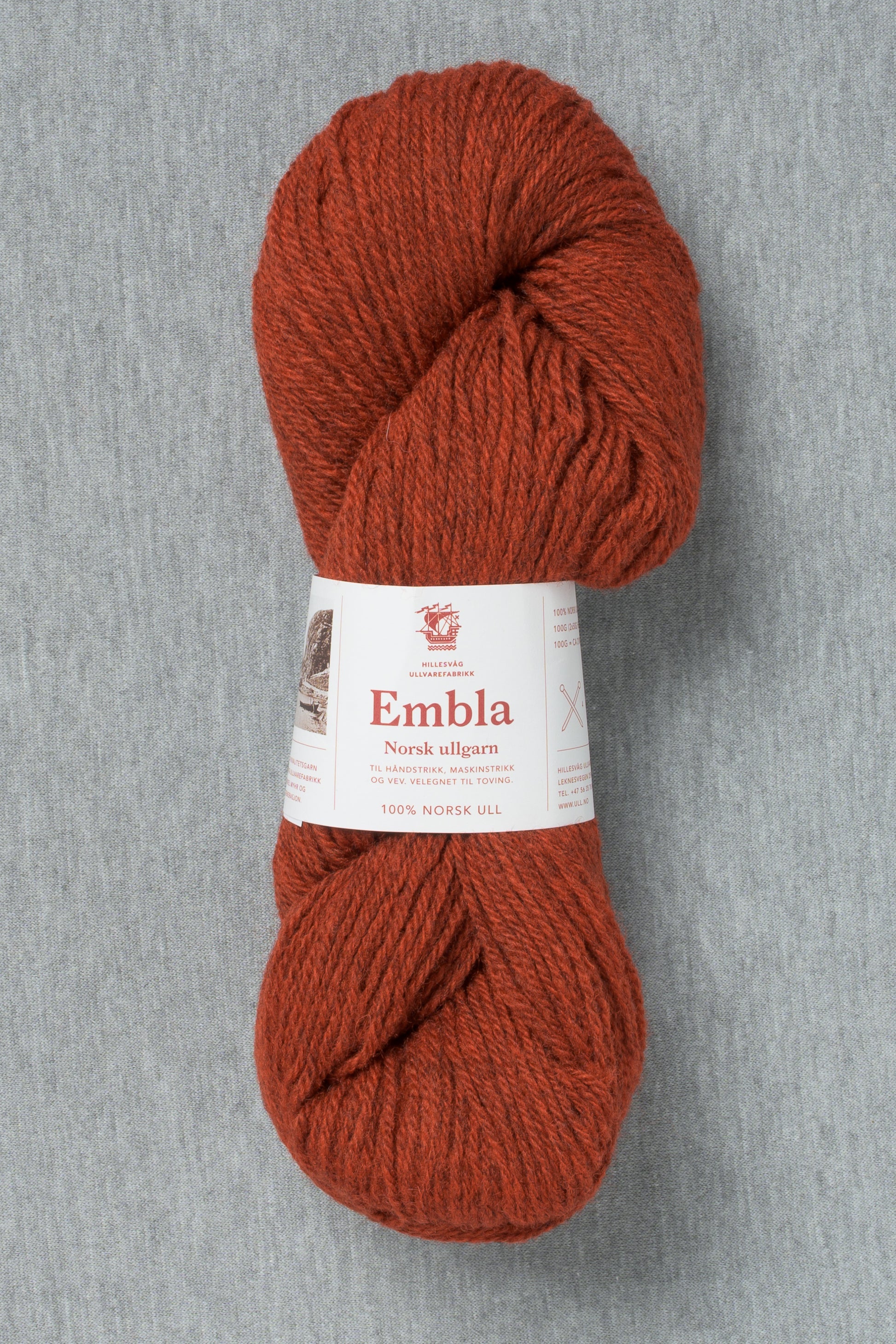 Hillesvåg Embla 6503 Heathered Dark Terracotta (Bag of 10)