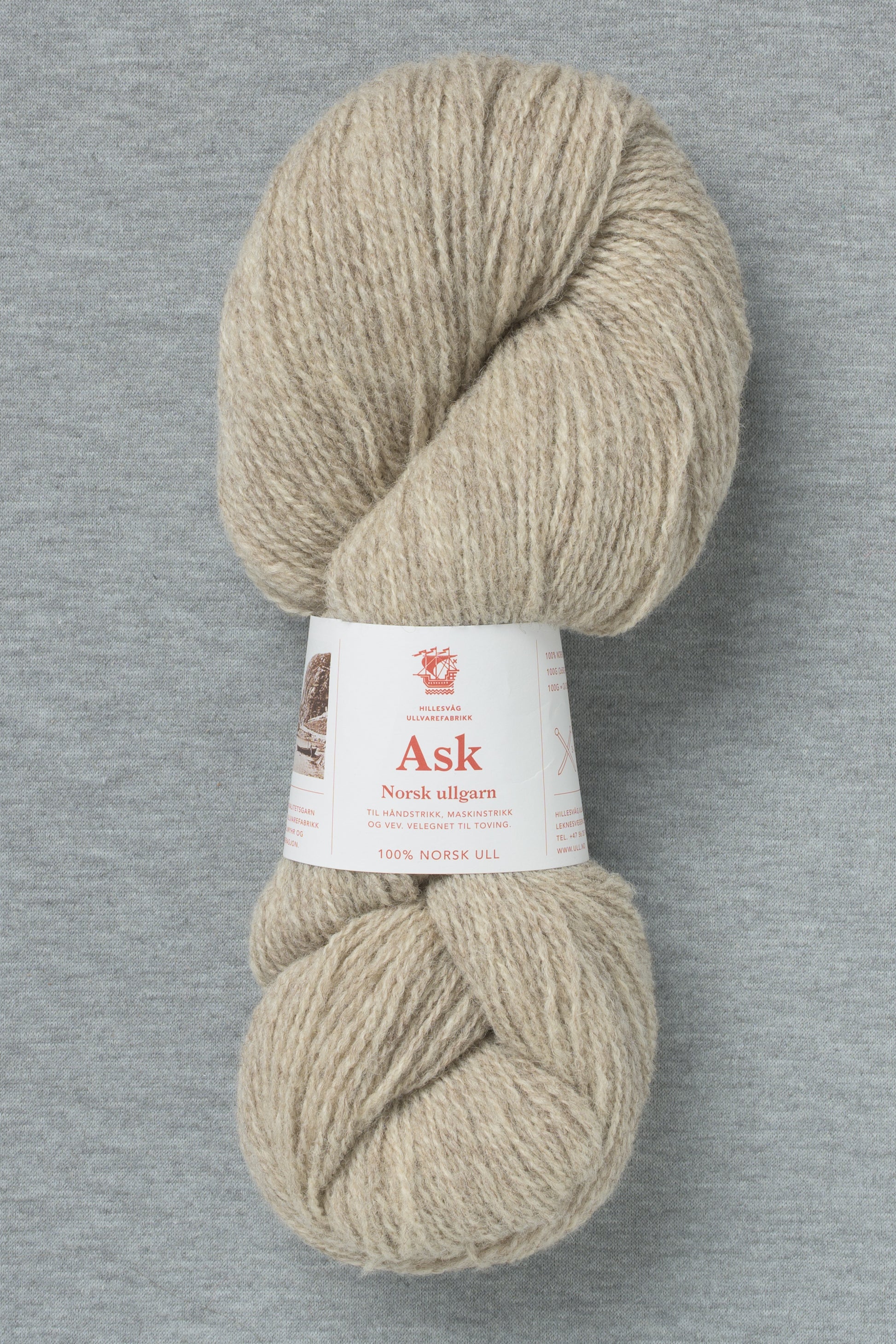 Hillesvåg Ask 6146 Heathered Light Brown (Bag of 10)