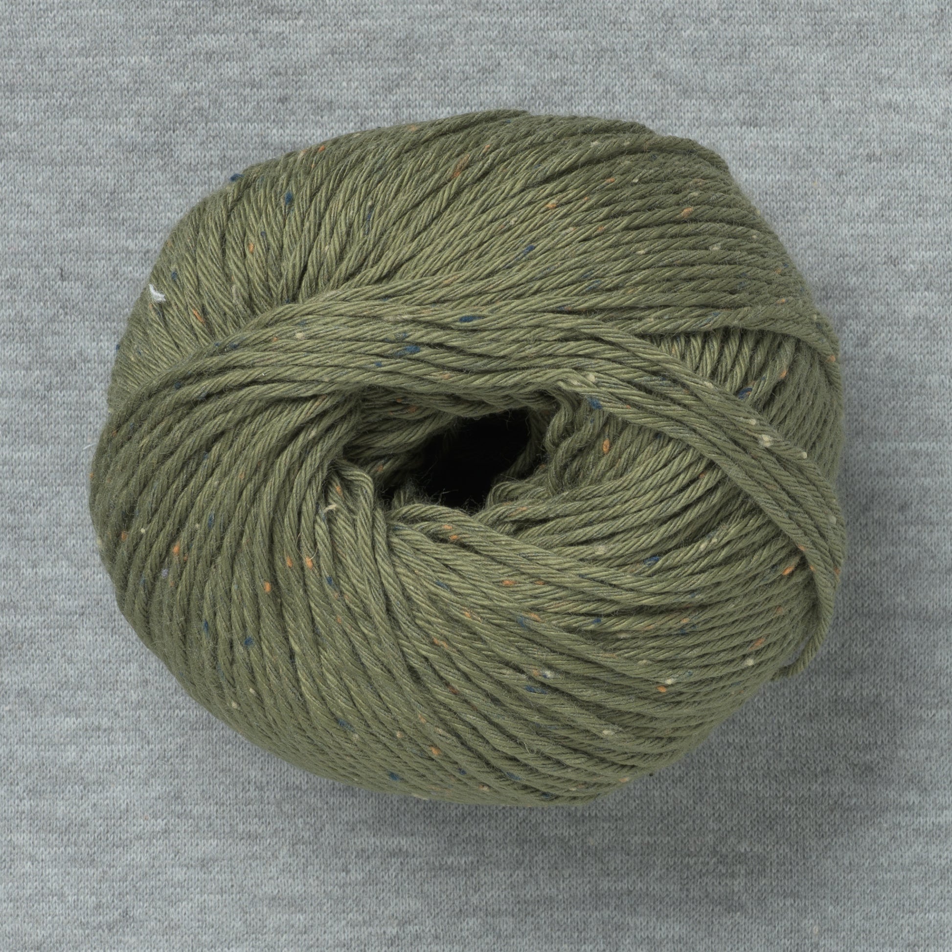 Erika Knight Gossypium Cotton Tweed 6 Khaki Green (Bag of 10)