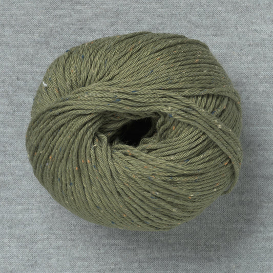 Erika Knight Gossypium Cotton Tweed 6 Khaki Green (Bag of 10)