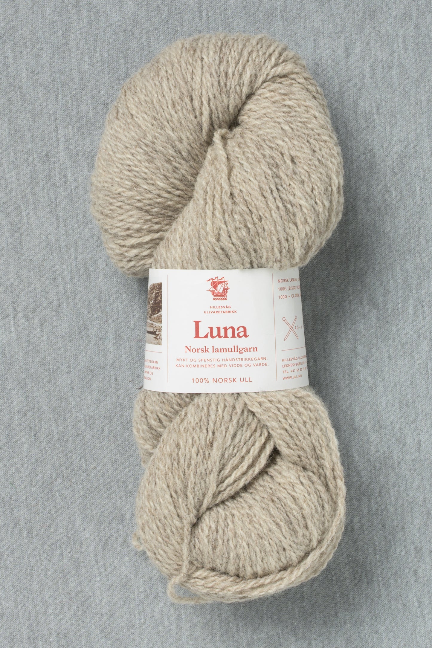 Hillesvåg Luna 450 Heathered Light Brown (Bag of 10)