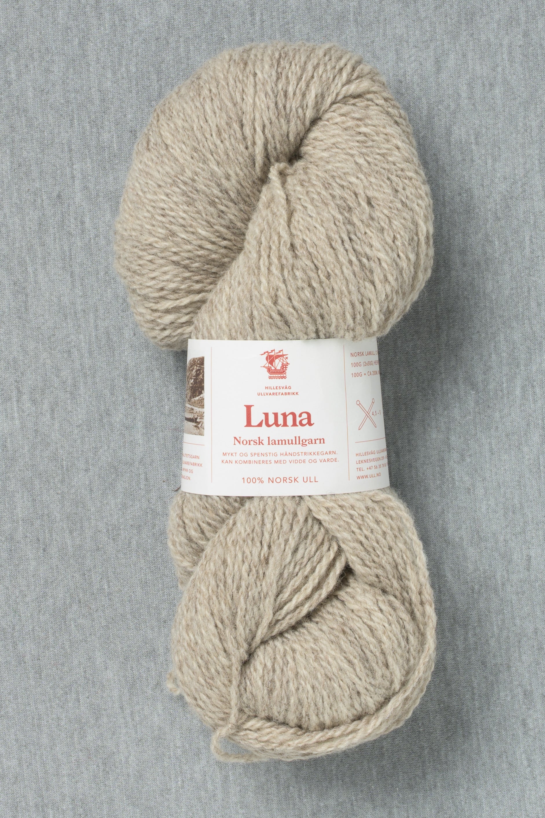 Hillesvåg Luna 450 Heathered Light Brown (Bag of 10)