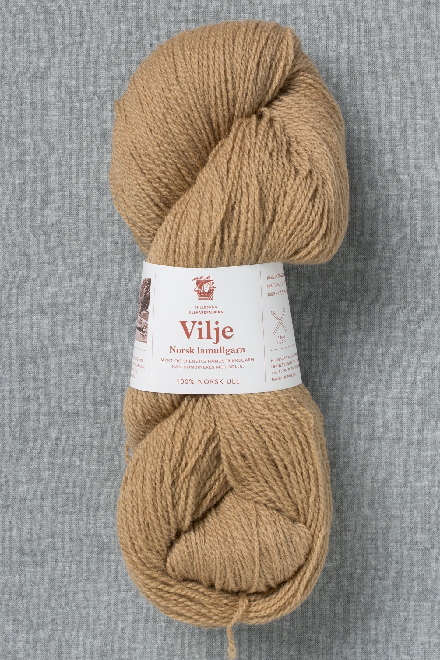 Hillesvåg Vilje 461 Camel (Bag of 10) (New for FW26)
