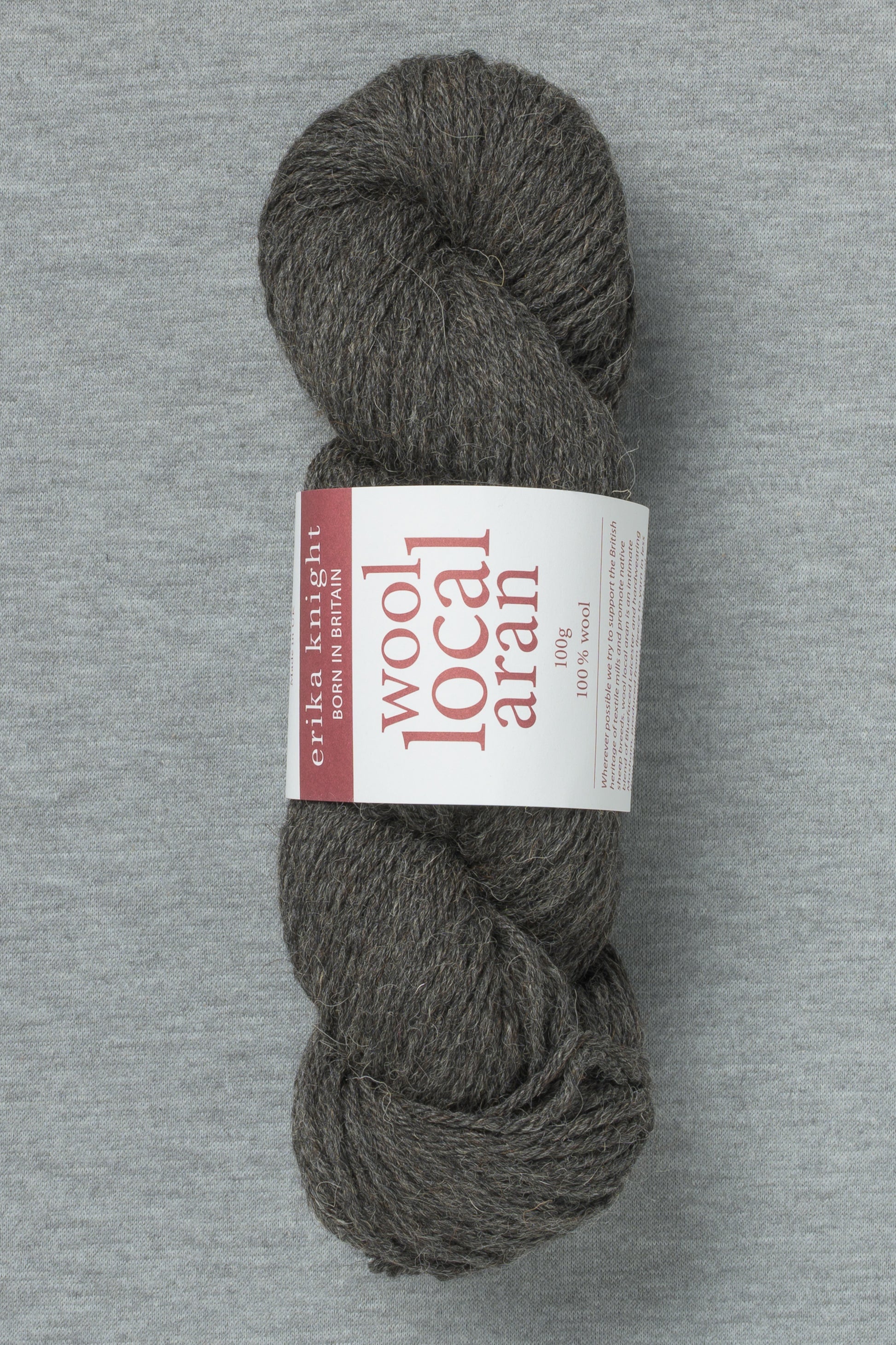 Erika Knight Wool Local Aran 806 Cathy Dark Grey (Bag of 10)