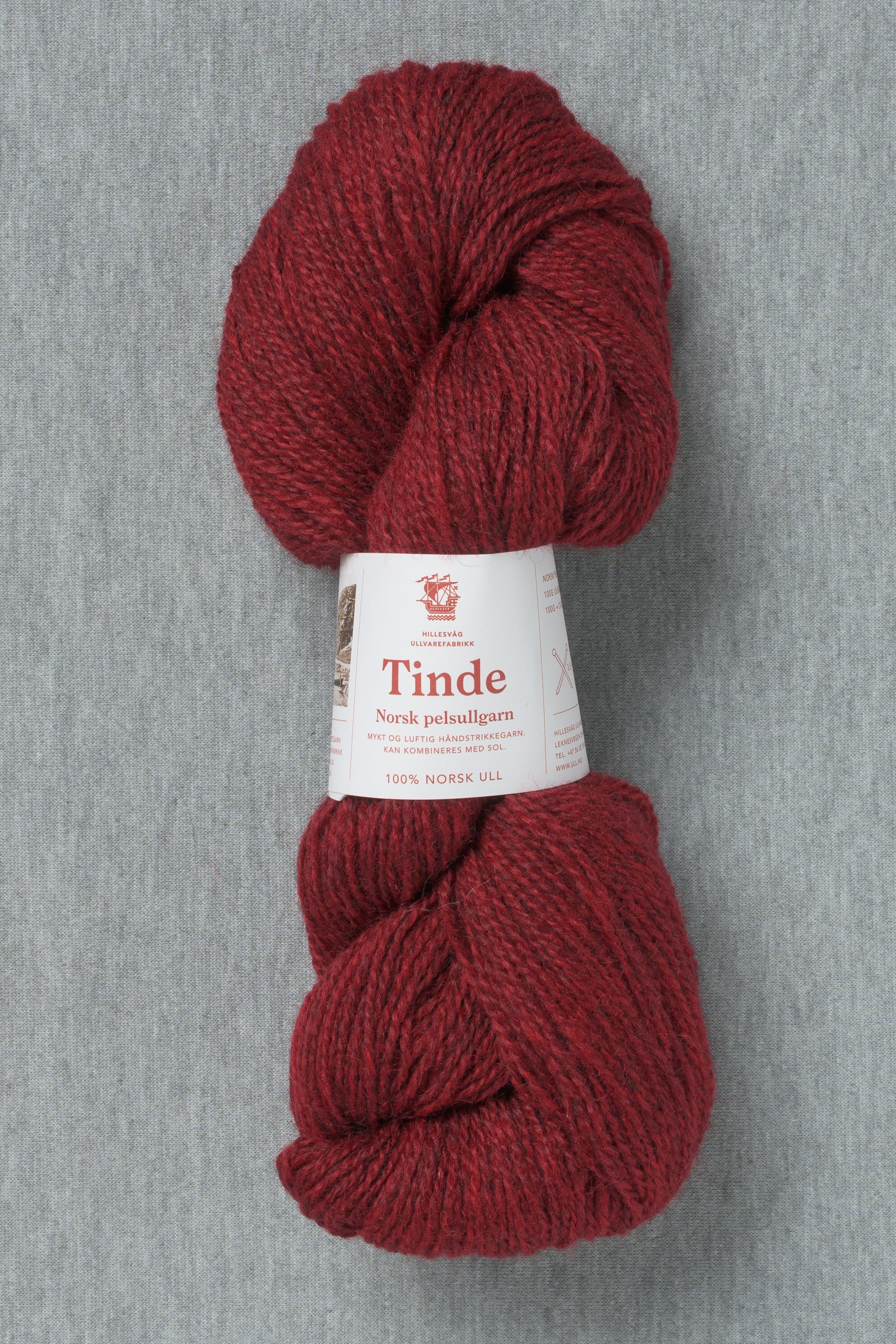Hillesvåg Tinde 2104 Burgundy (Bag of 10)