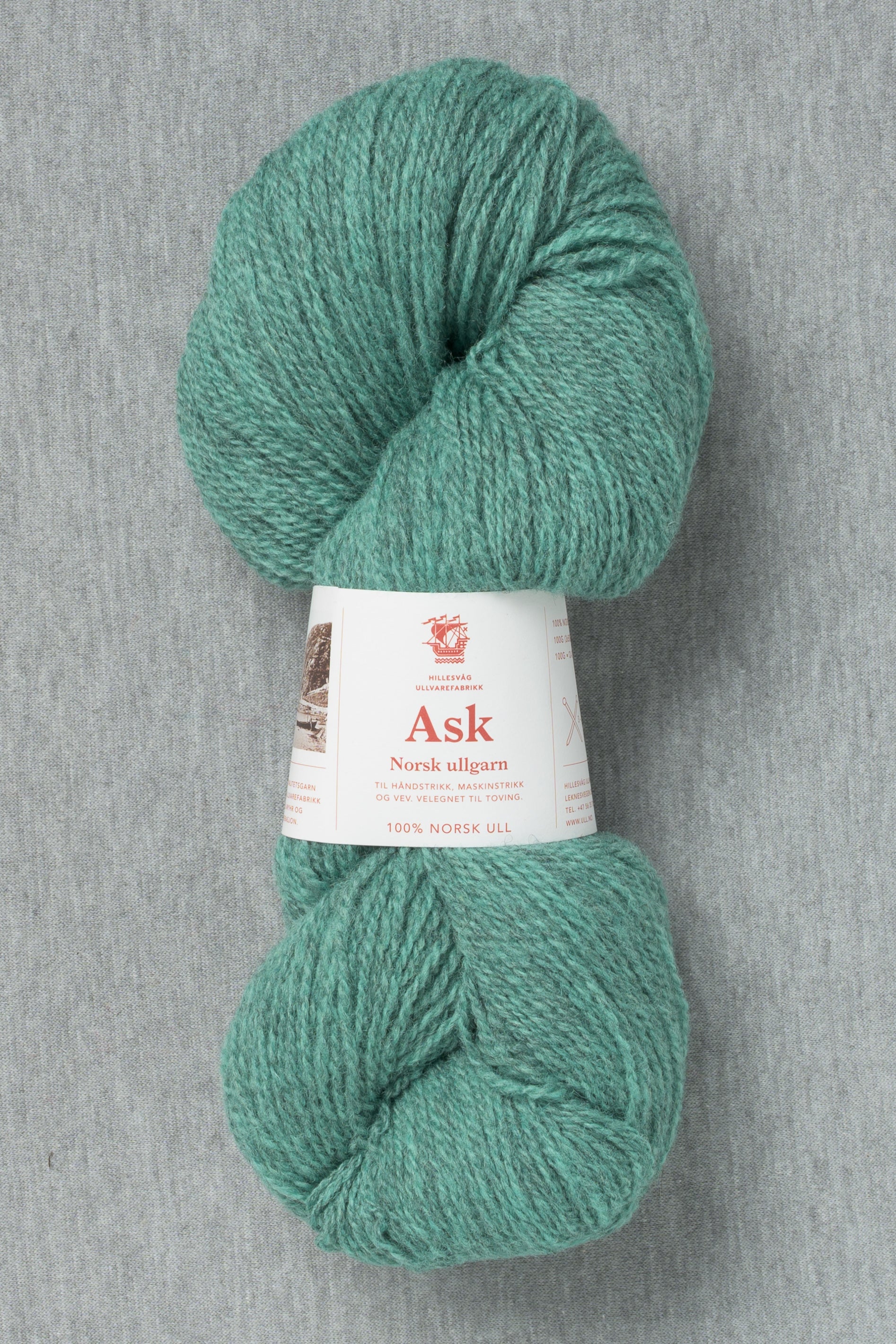 Hillesvåg Ask 6587 Heathered Mint Green (Bag of 10)