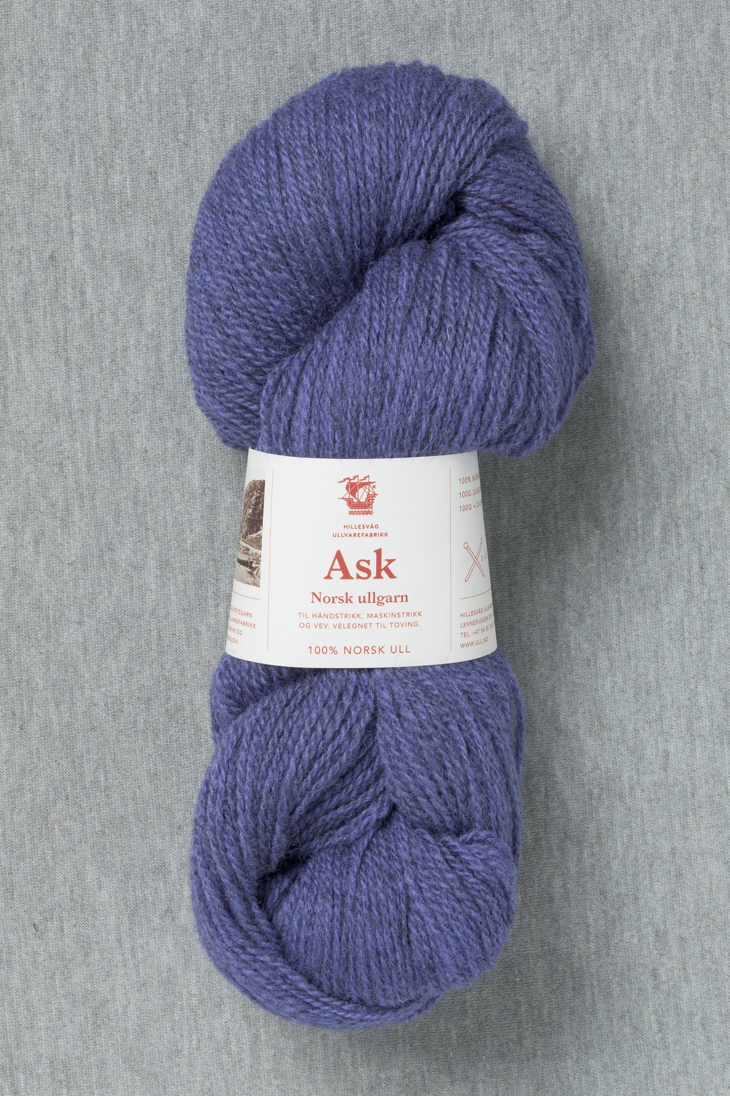 Hillesvåg Ask 6563 Heathered Blue Purple (Bag of 10)