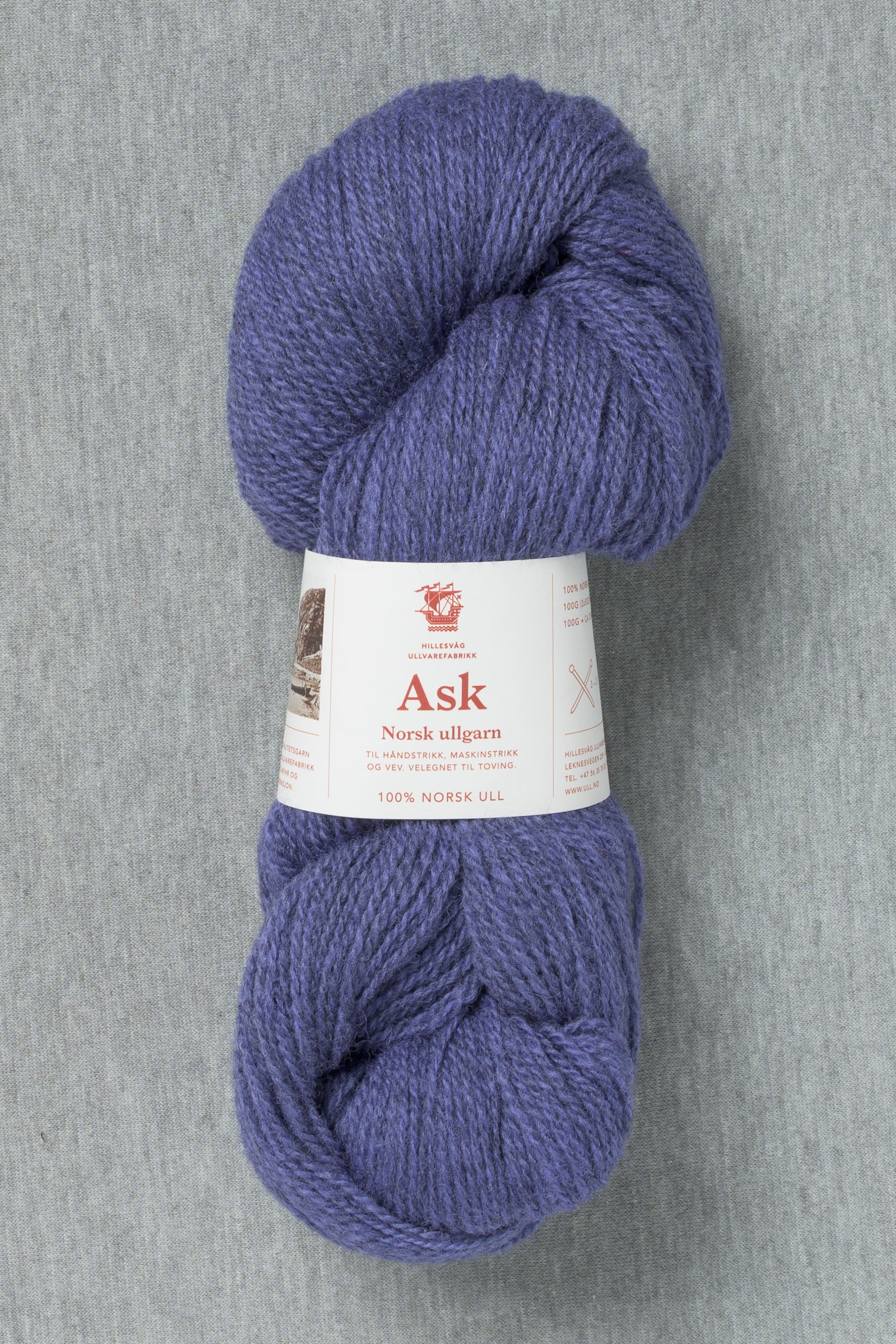 Hillesvåg Ask 6563 Heathered Blue Purple (Bag of 10)