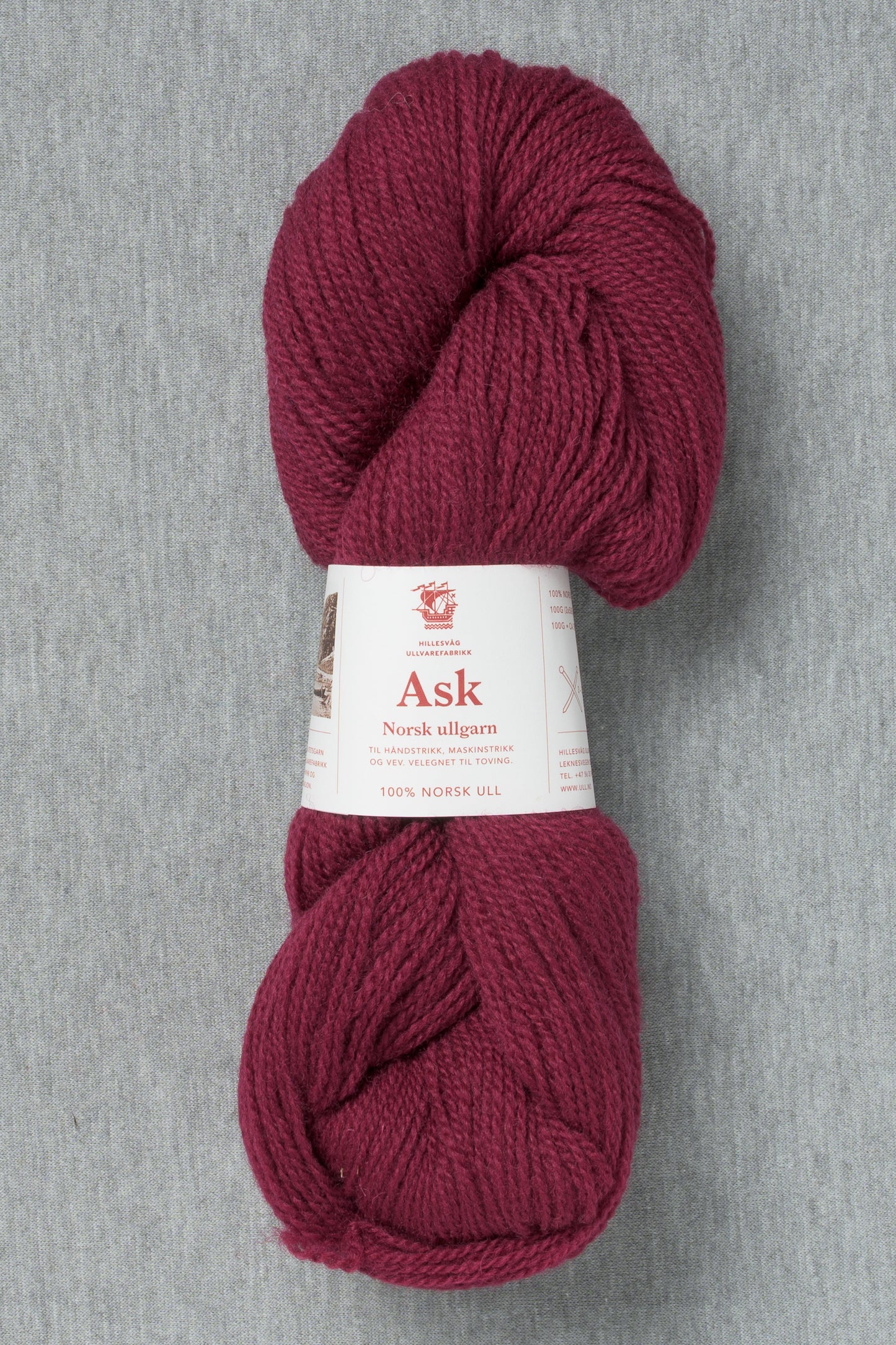 Hillesvåg Ask 6139 Light Burgundy Red (Bag of 10)