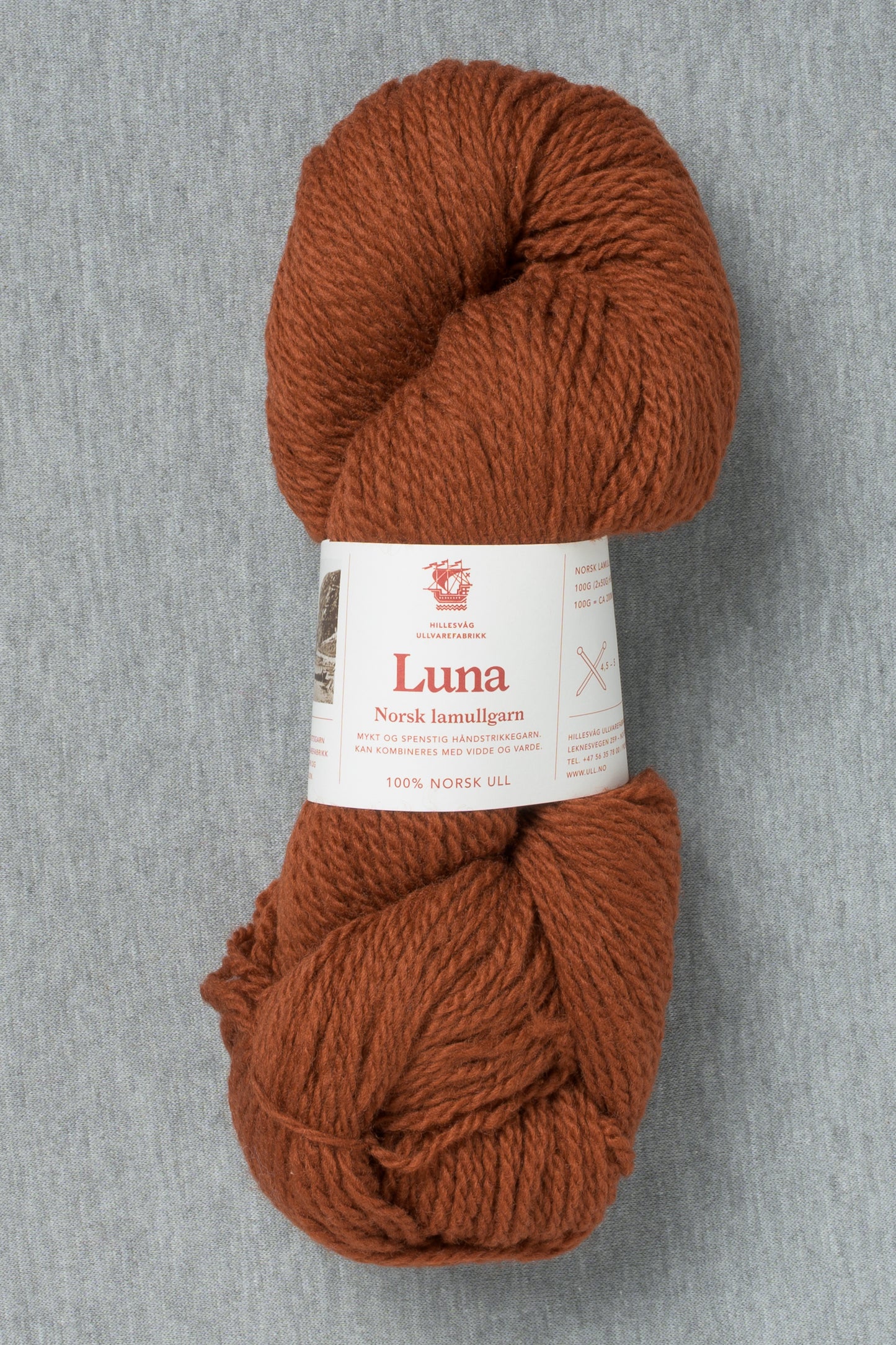 Hillesvåg Luna 442 Reddish Brown (Bag of 10)