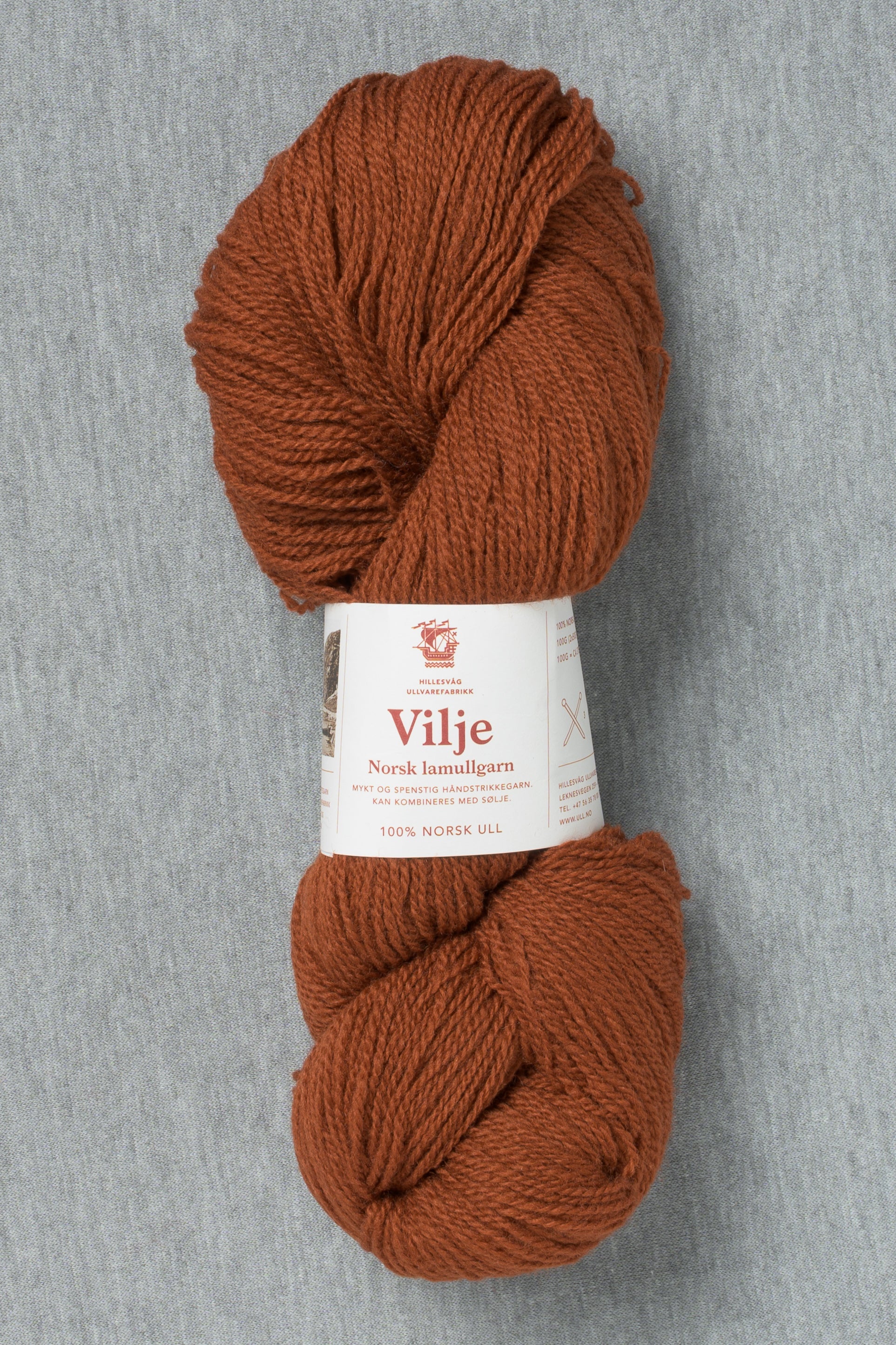 Hillesvåg Vilje 442 Reddish Brown (Bag of 10)