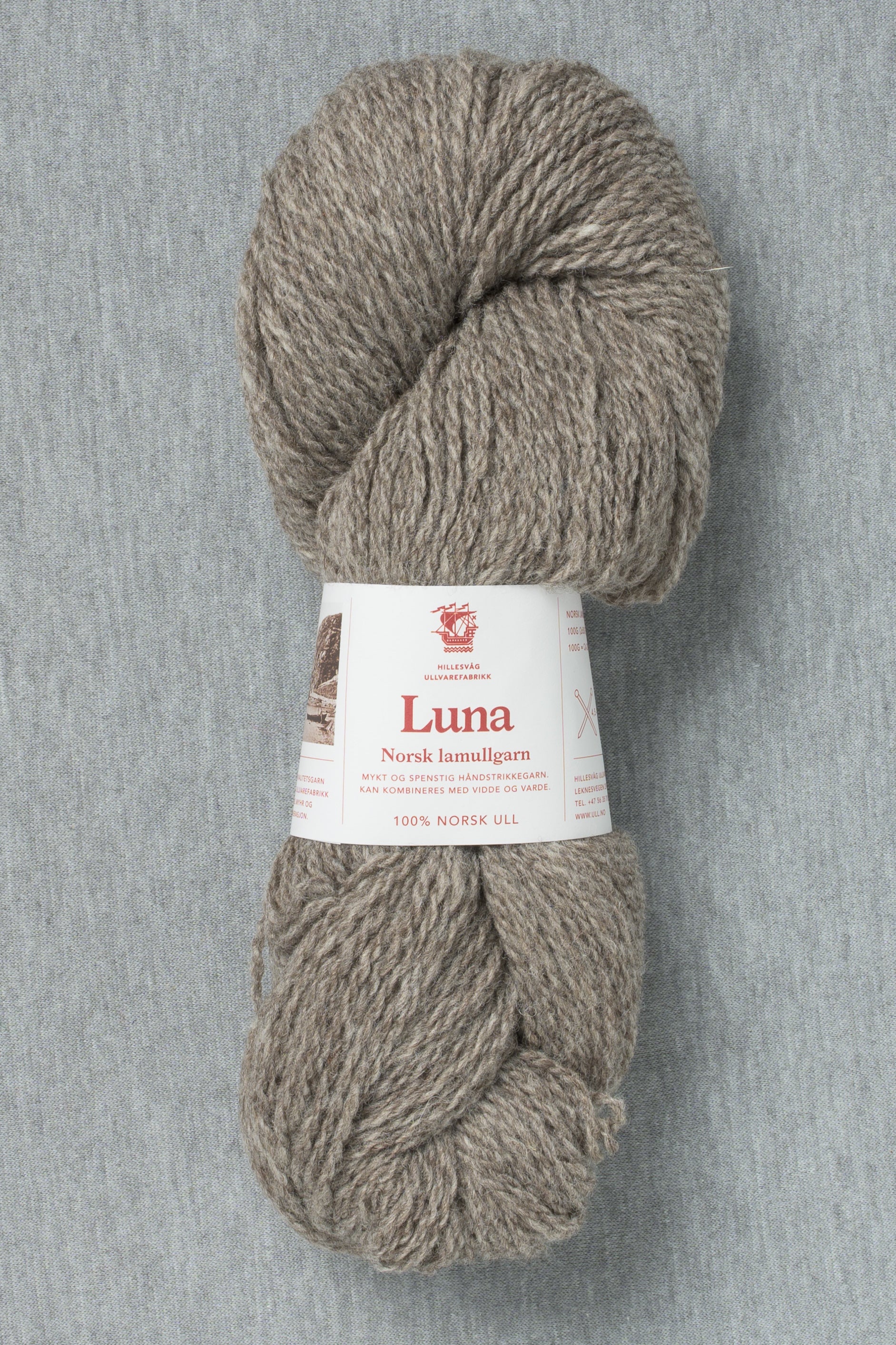Hillesvåg Luna 451 Heathered Medium Brown (Bag of 10)