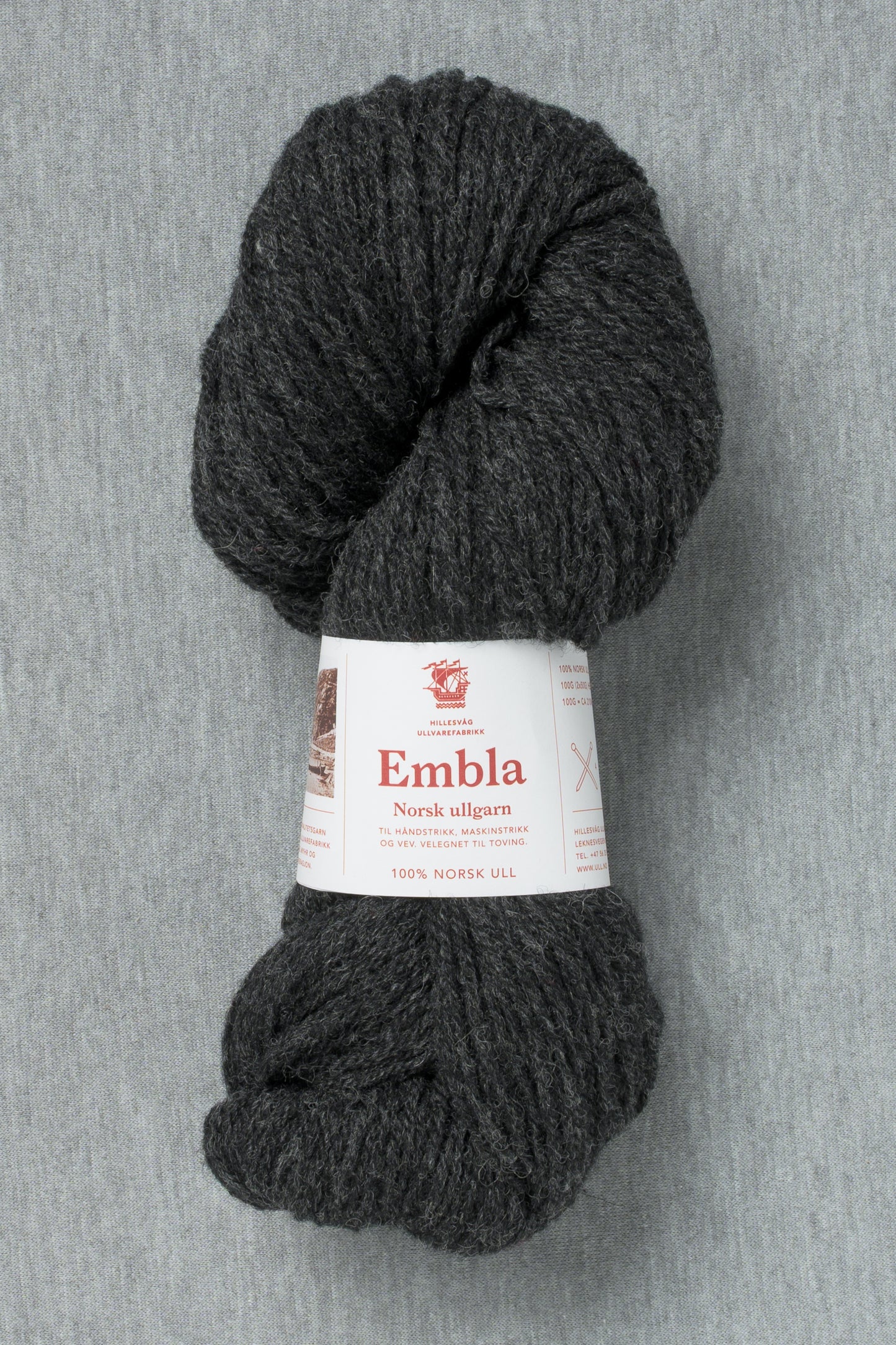 Hillesvåg Embla 6056 Charcoal Grey (Bag of 10)