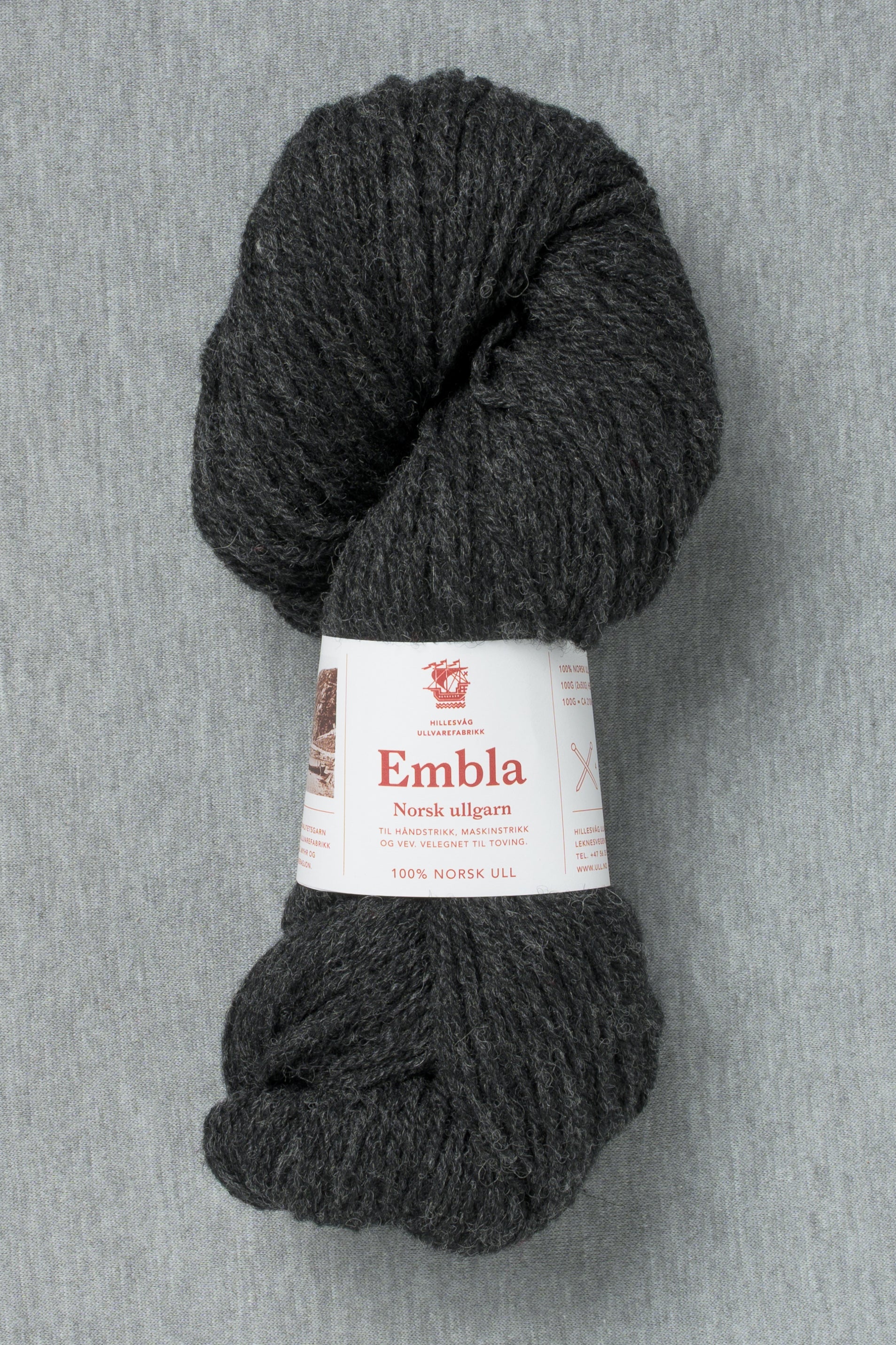 Hillesvåg Embla 6056 Charcoal Grey (Bag of 10)
