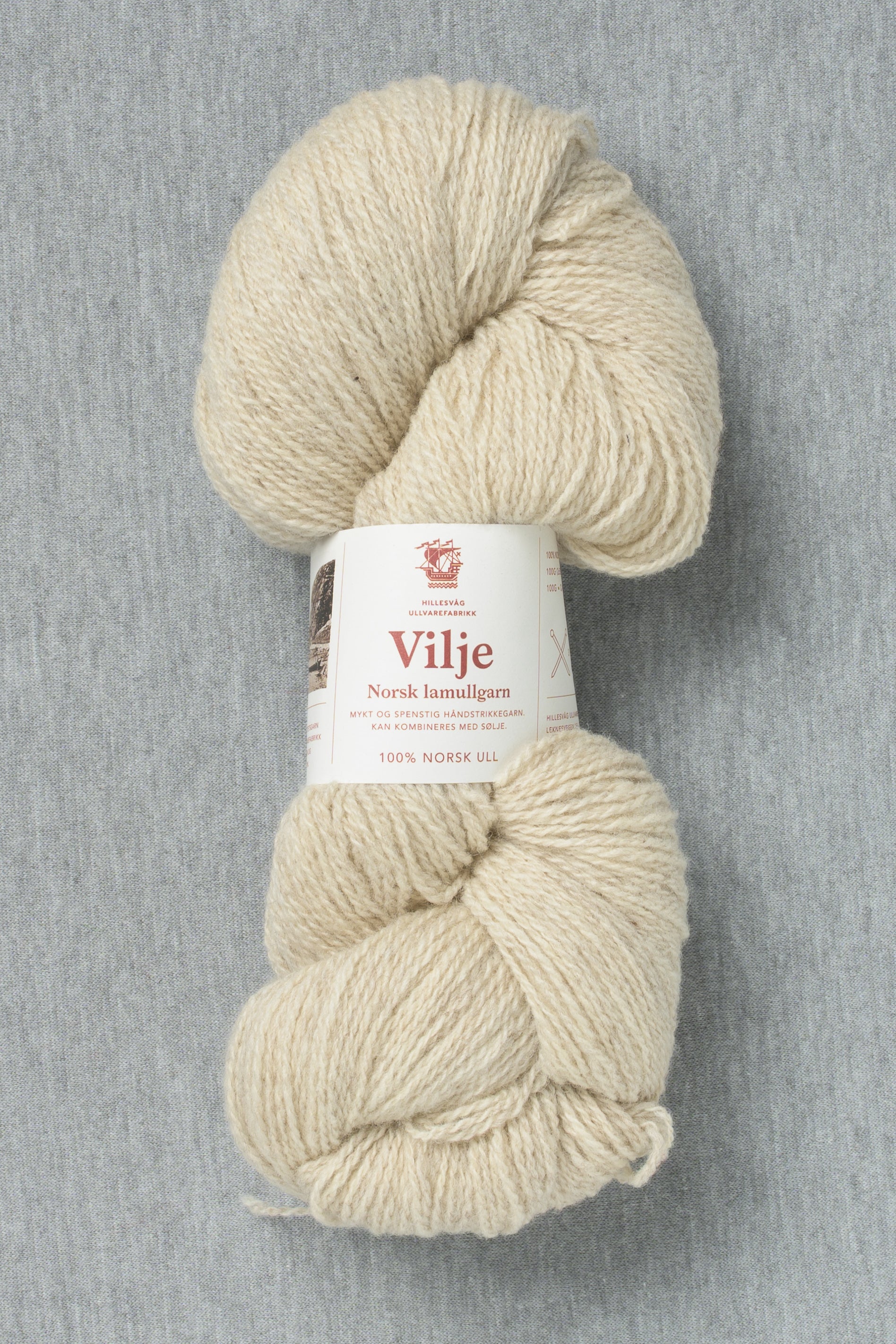 Hillesvåg Vilje 449 Heathered Light Beige (Bag of 10)