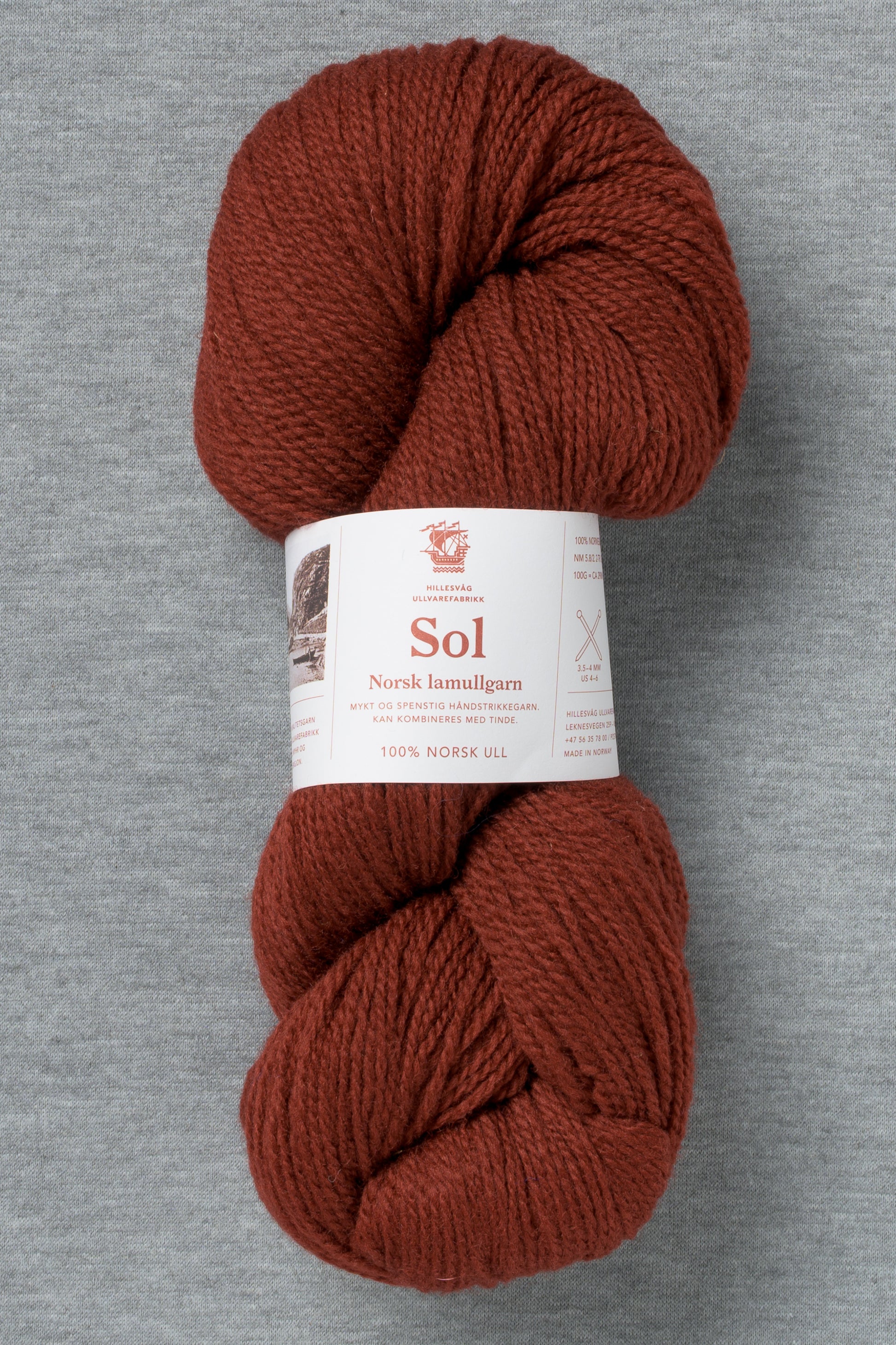 Hillesvåg Sol 469 Burgundy Brown (Bag of 10) (New for FW26)