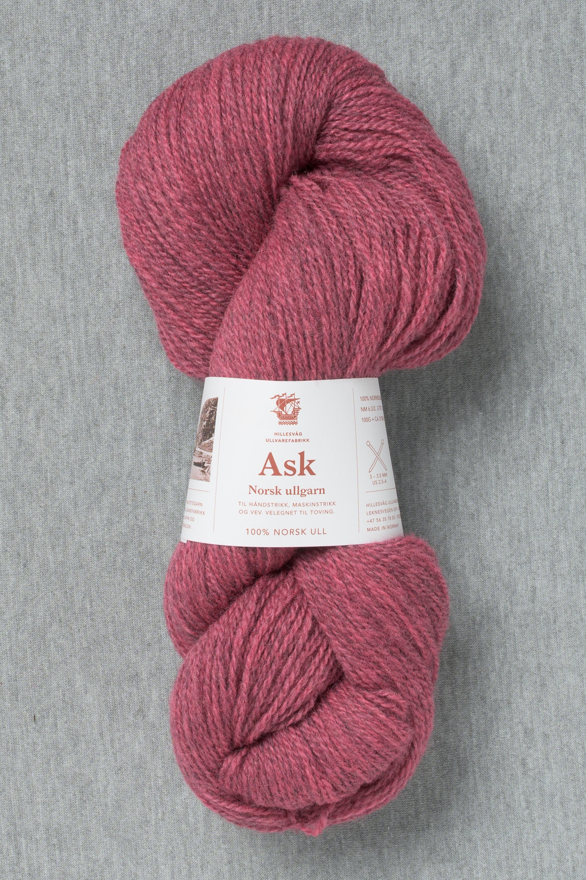 Hillesvåg Ask 6573 Heathered Dark Pink (Bag of 10)