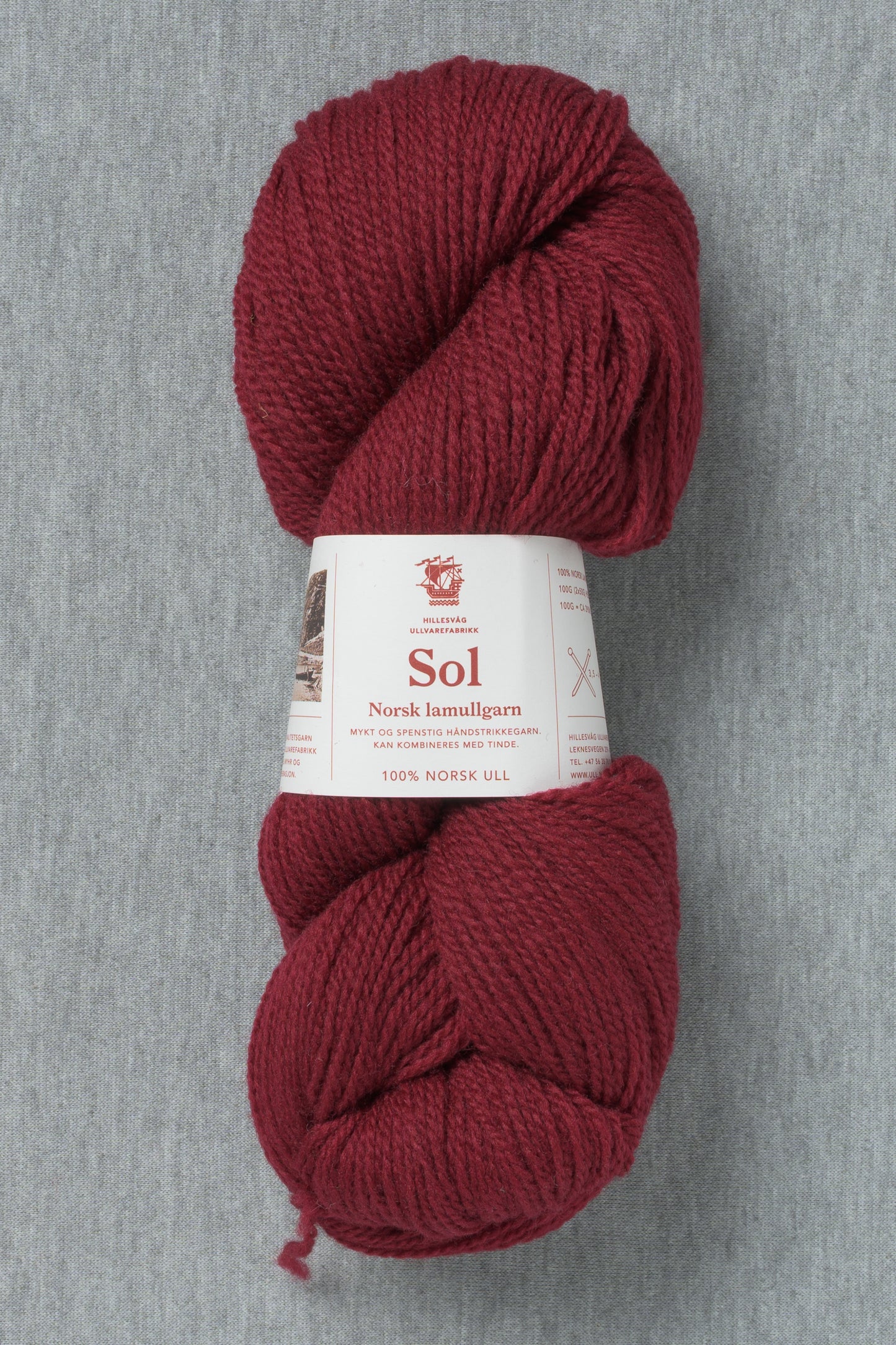 Hillesvåg Sol 419 Burgundy (Bag of 10)