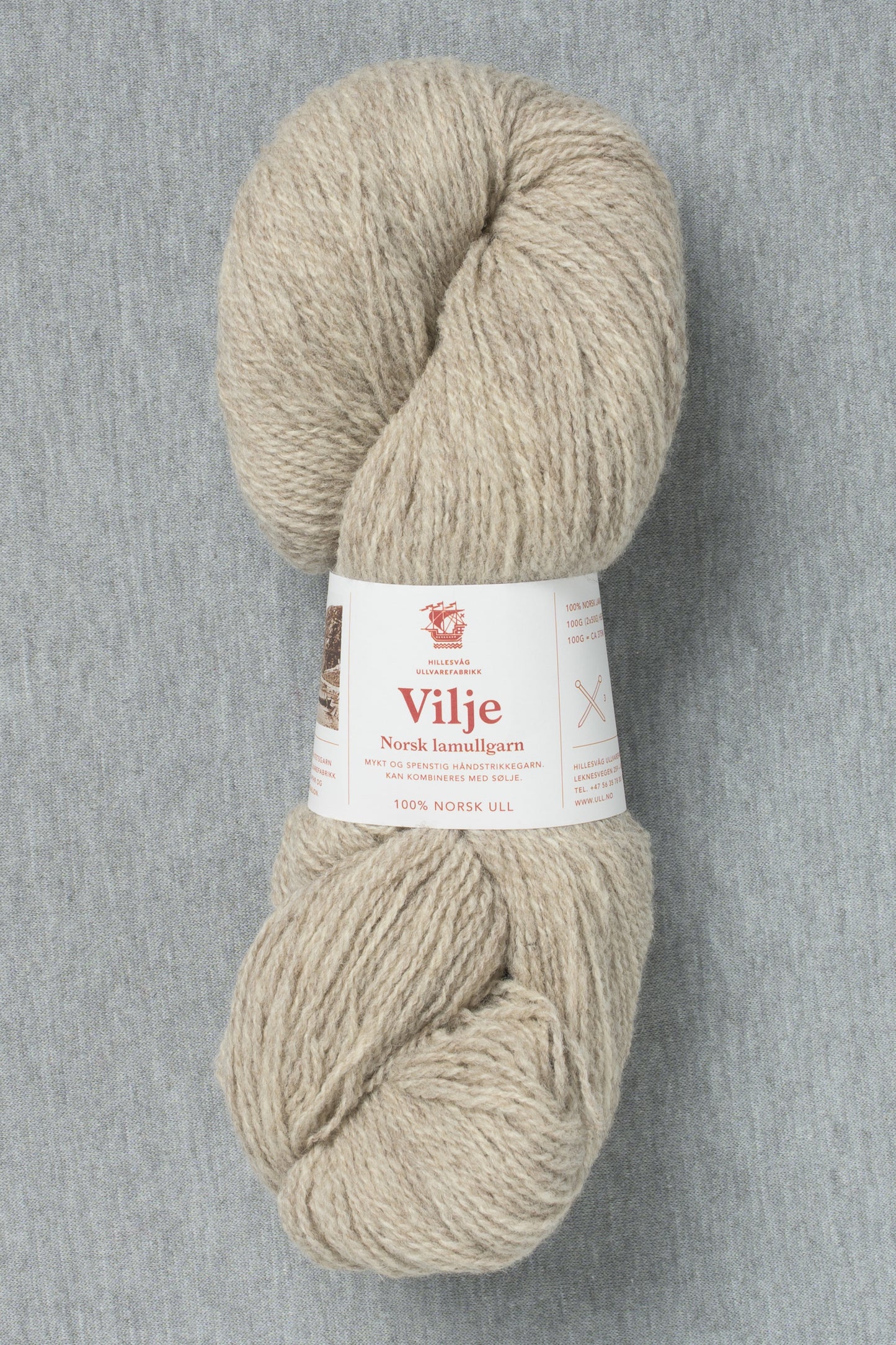 Hillesvåg Vilje 450 Heathered Light Brown (Bag of 10)