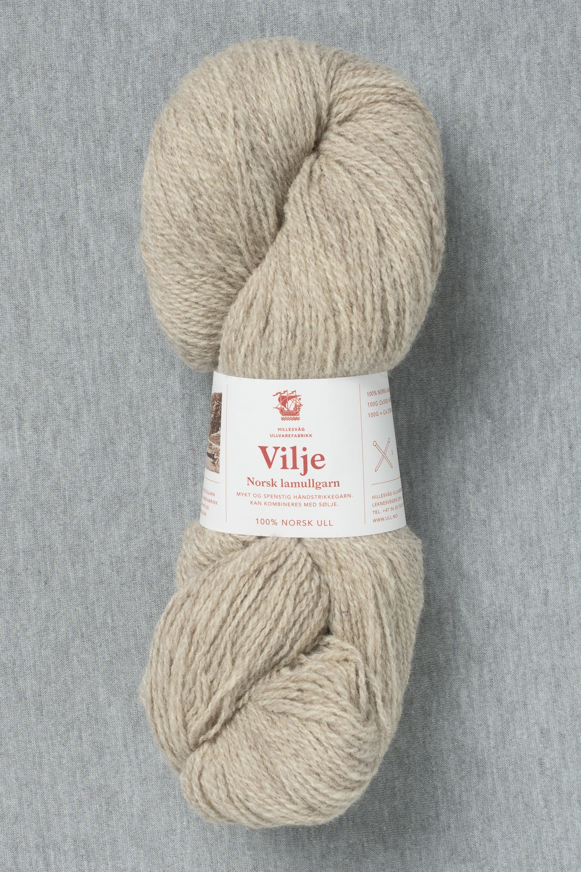 Hillesvåg Vilje 450 Heathered Light Brown (Bag of 10)