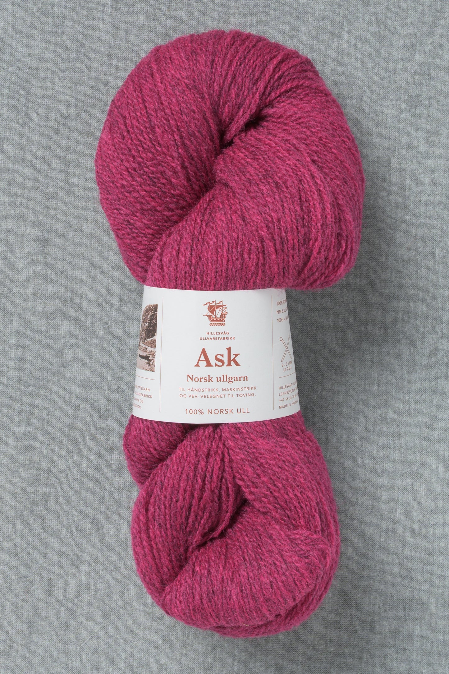 Hillesvåg Ask 6568 Heathered Deep Pink (Bag of 10)