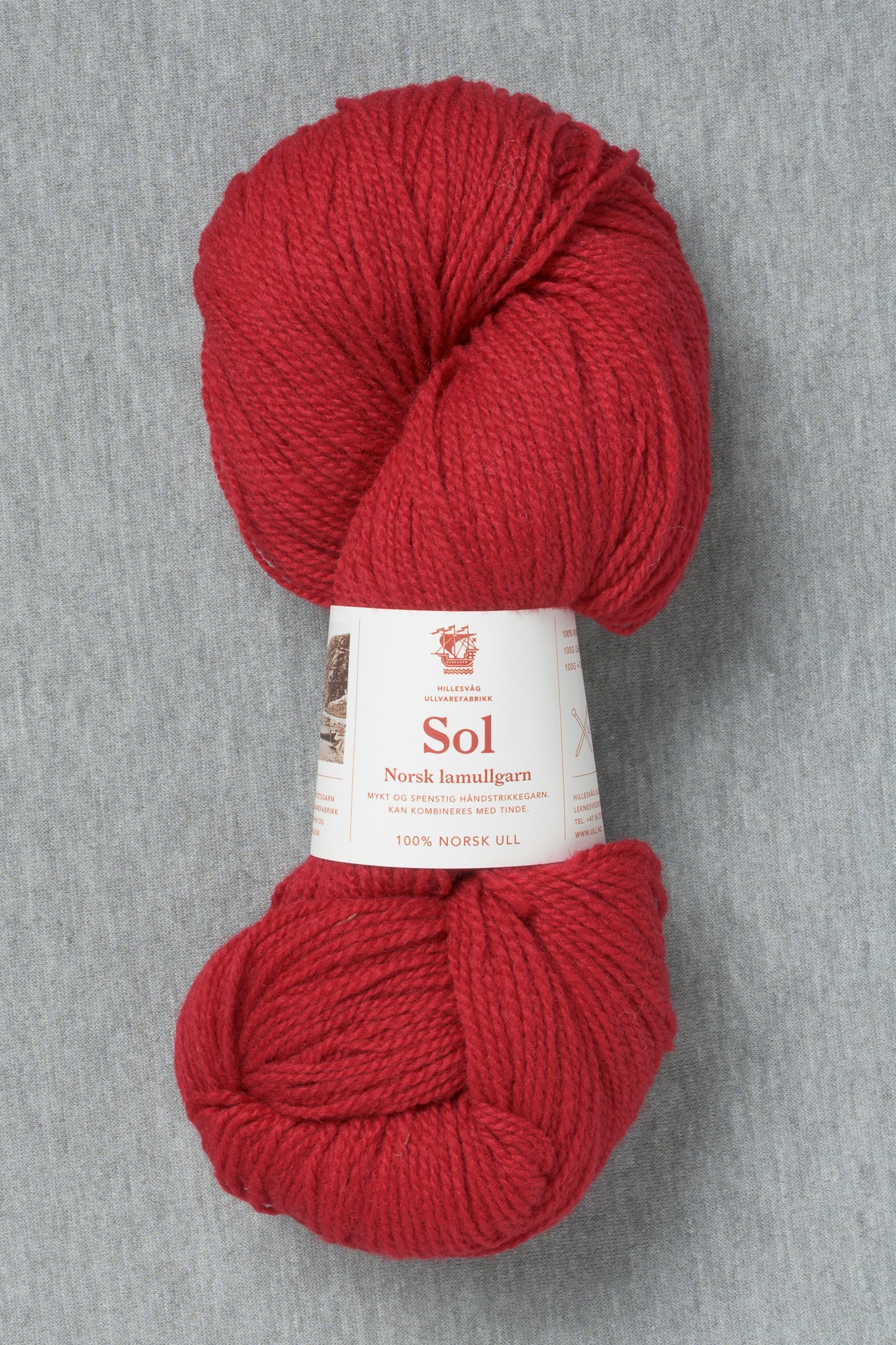 Hillesvåg Sol 454 Light Burgundy (Bag of 10)