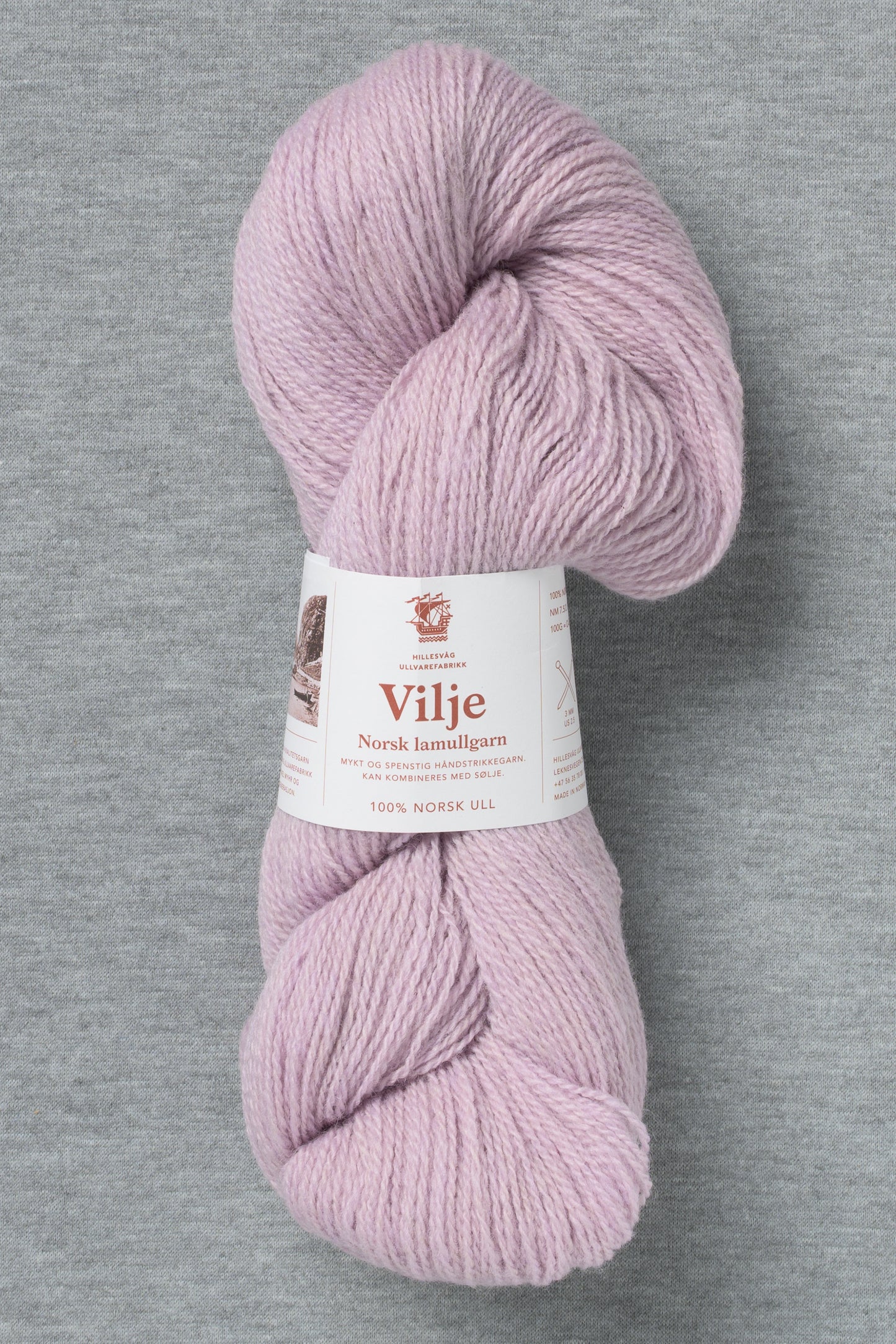 Hillesvåg Vilje 465 Pale Lilac (Bag of 10) (New for FW26)