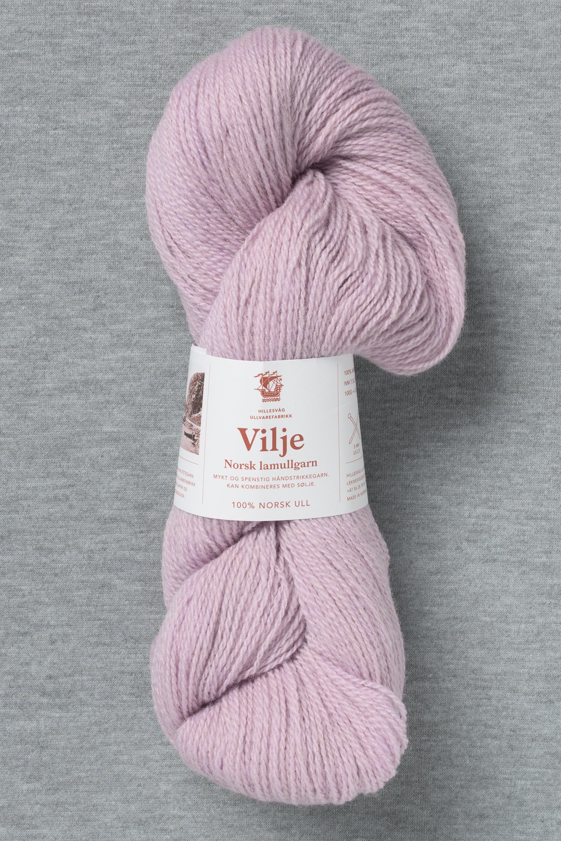 Hillesvåg Vilje 465 Pale Lilac (Bag of 10) (New for FW26)