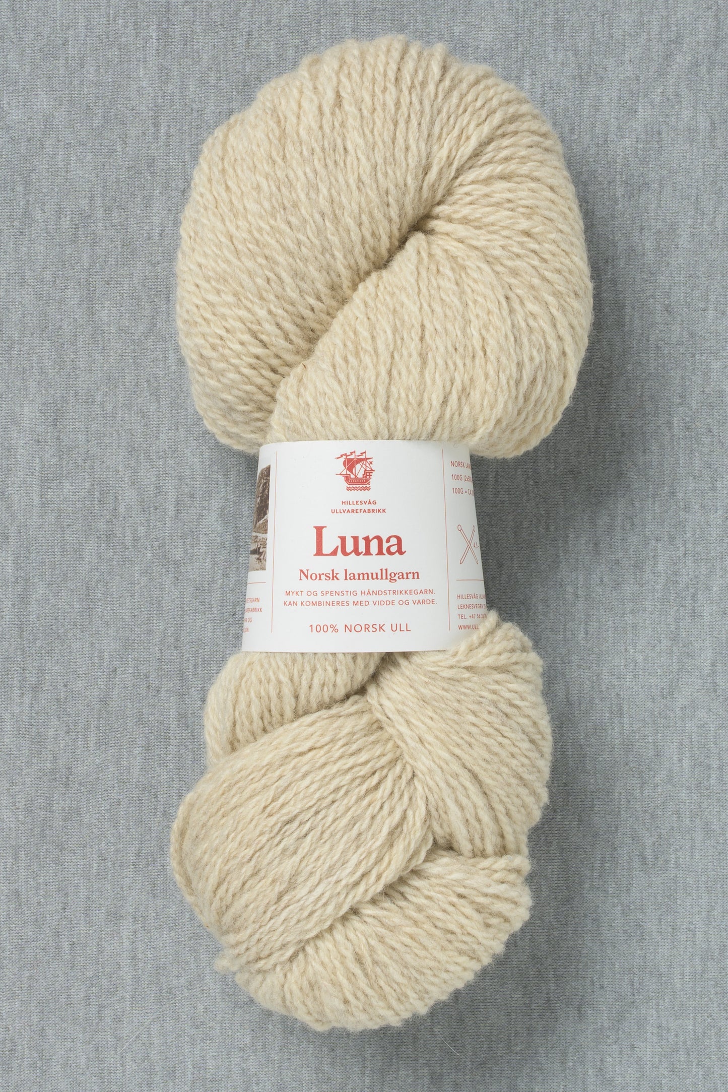 Hillesvåg Luna 449 Heathered Light Beige (Bag of 10)