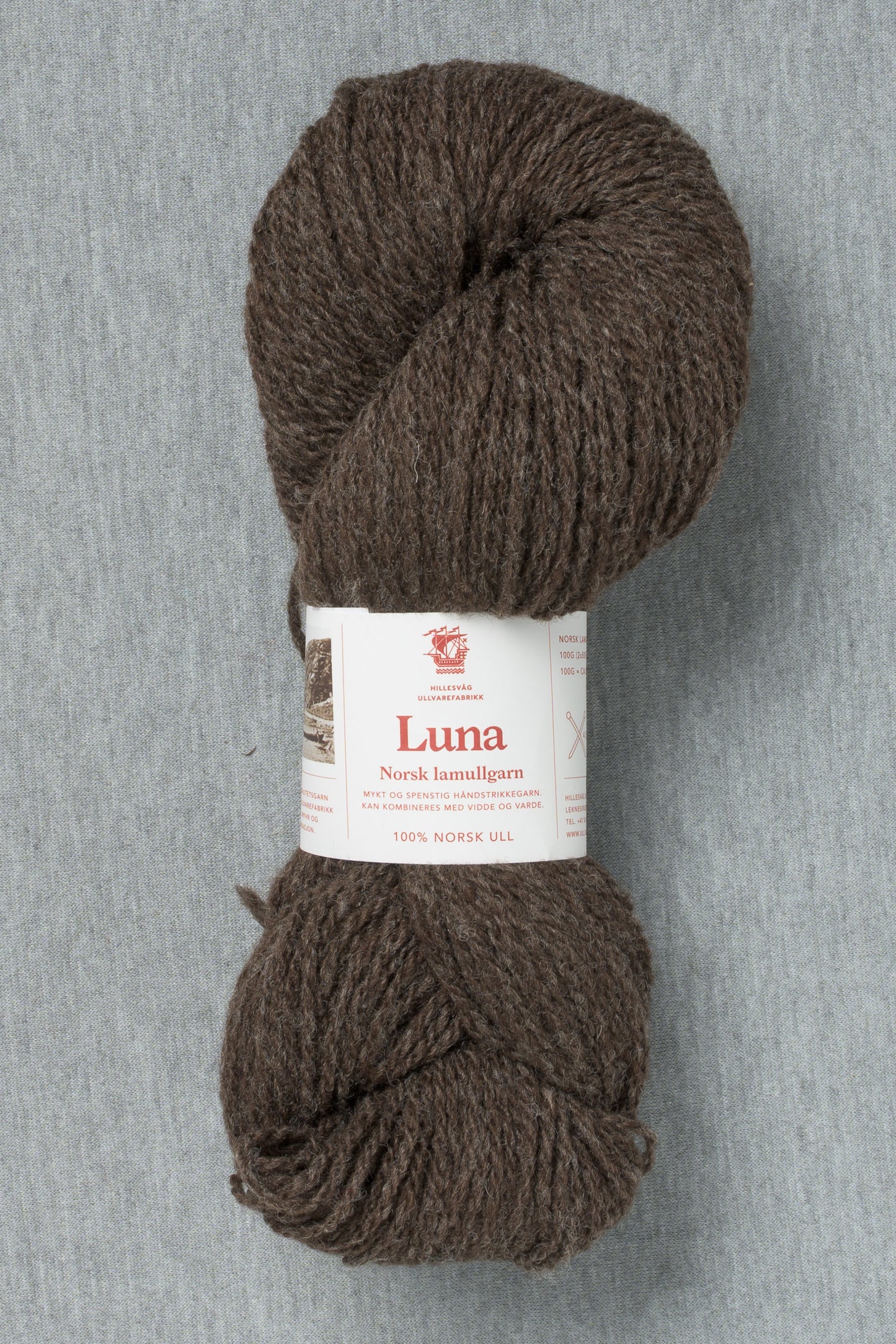 Hillesvåg Luna 452 Heathered Dark Brown (Bag of 10)