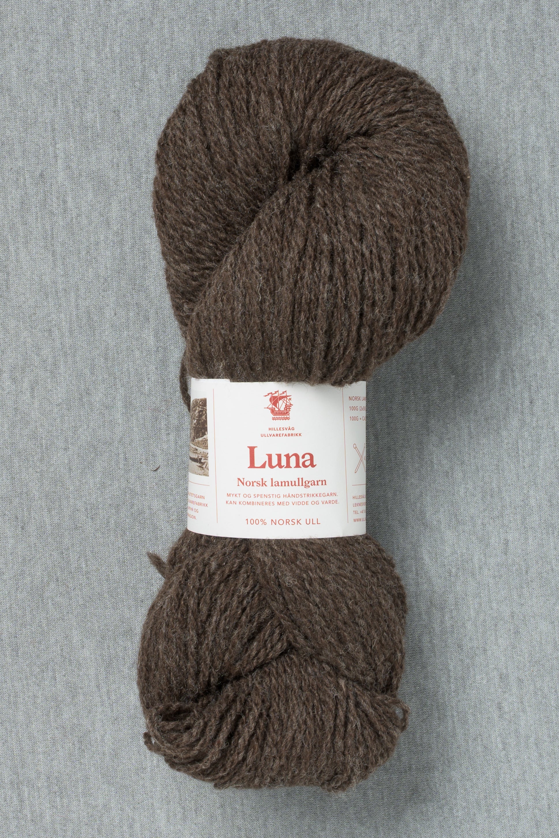 Hillesvåg Luna 452 Heathered Dark Brown (Bag of 10)
