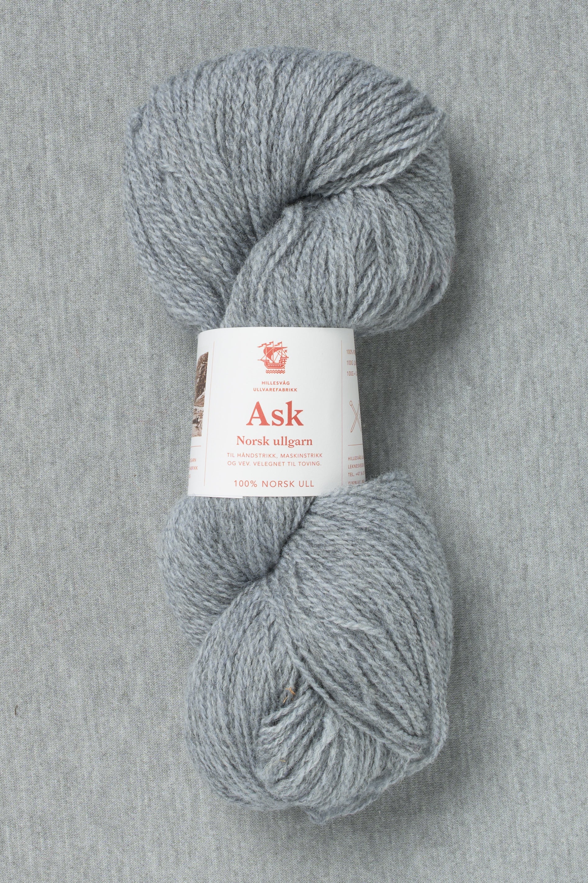 Hillesvåg Ask 6550 Heathered Steel Grey (Bag of 10)