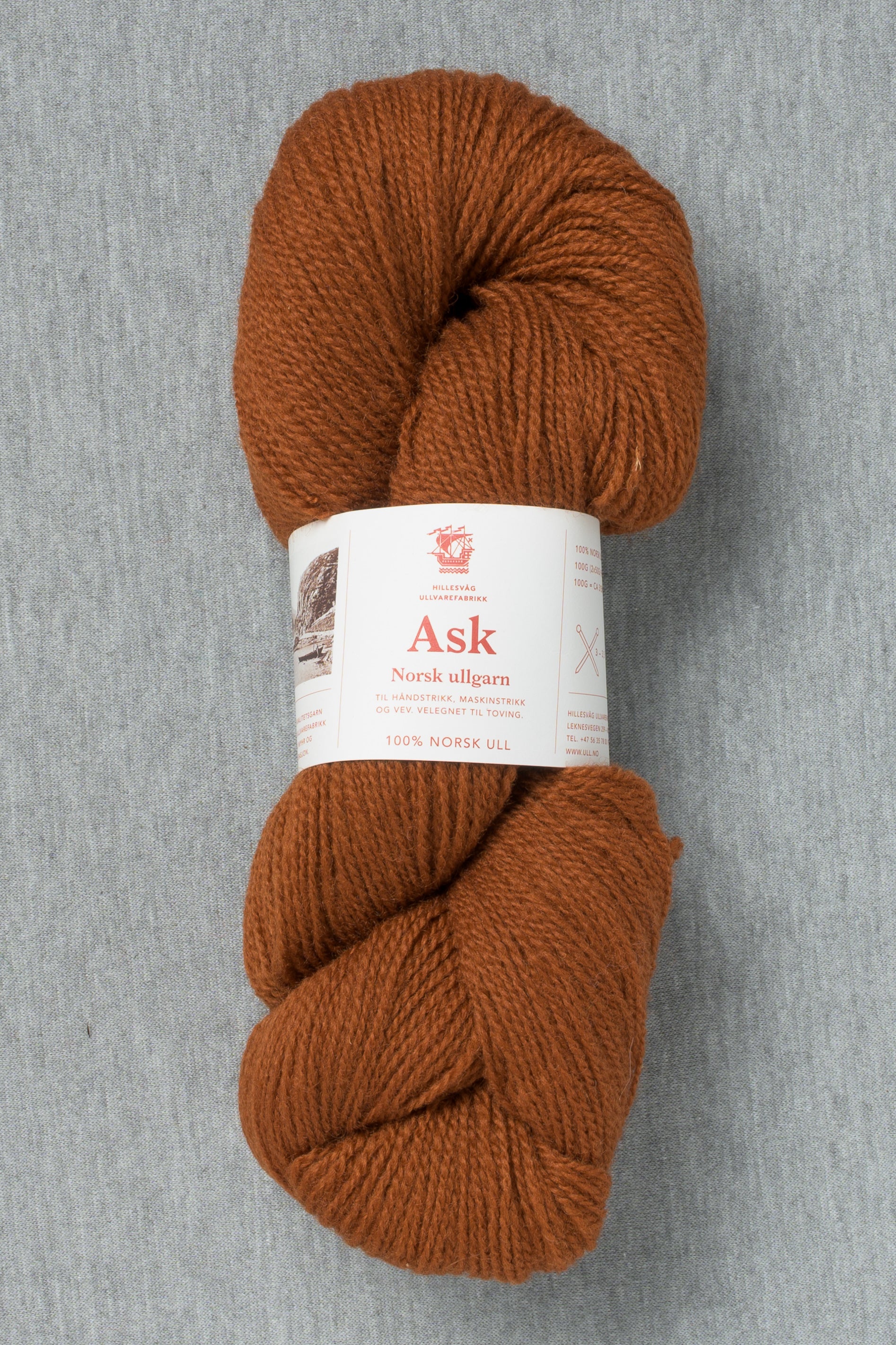 Hillesvåg Ask 6140 Cognac Brown (Bag of 10)