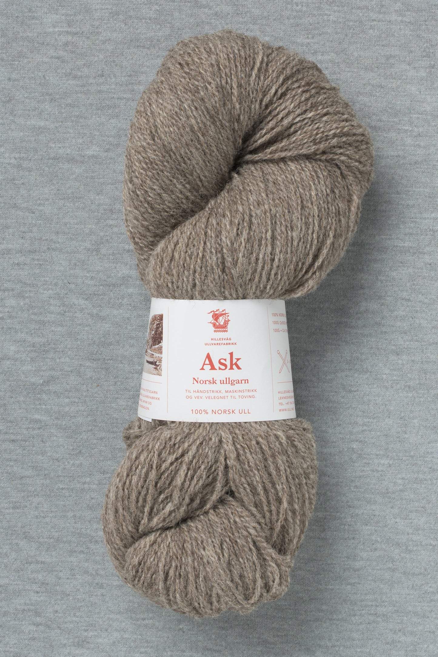 Hillesvåg Ask 6147 Heathered Brown (Bag of 10)
