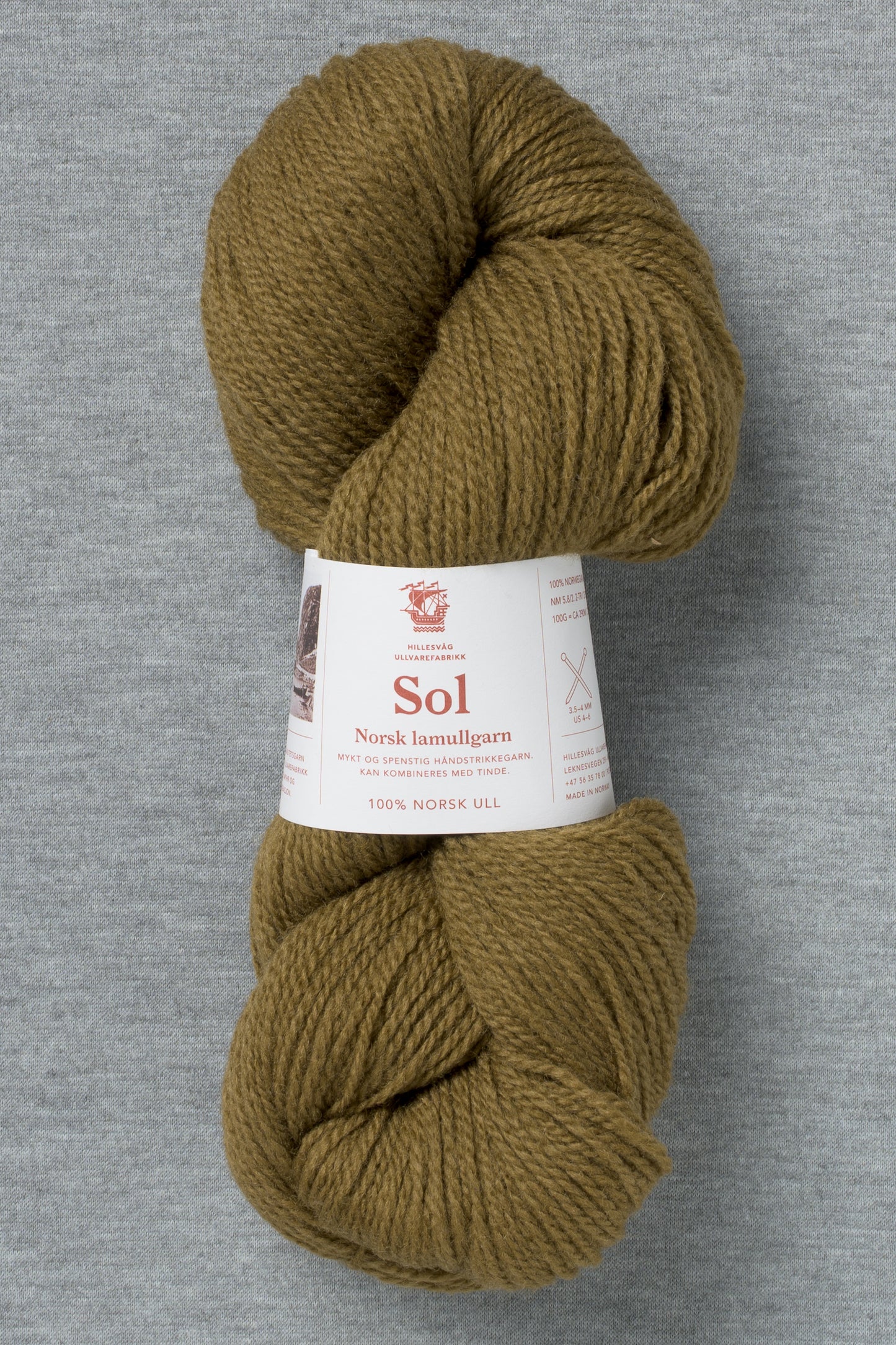Hillesvåg Sol 464 Olive Brown (Bag of 10) (New for FW26)