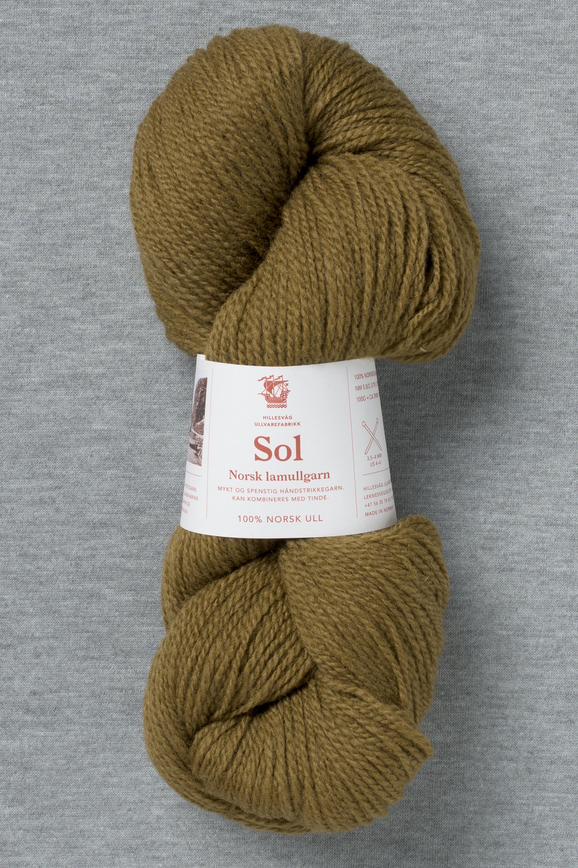 Hillesvåg Sol 464 Olive Brown (Bag of 10) (New for FW26)
