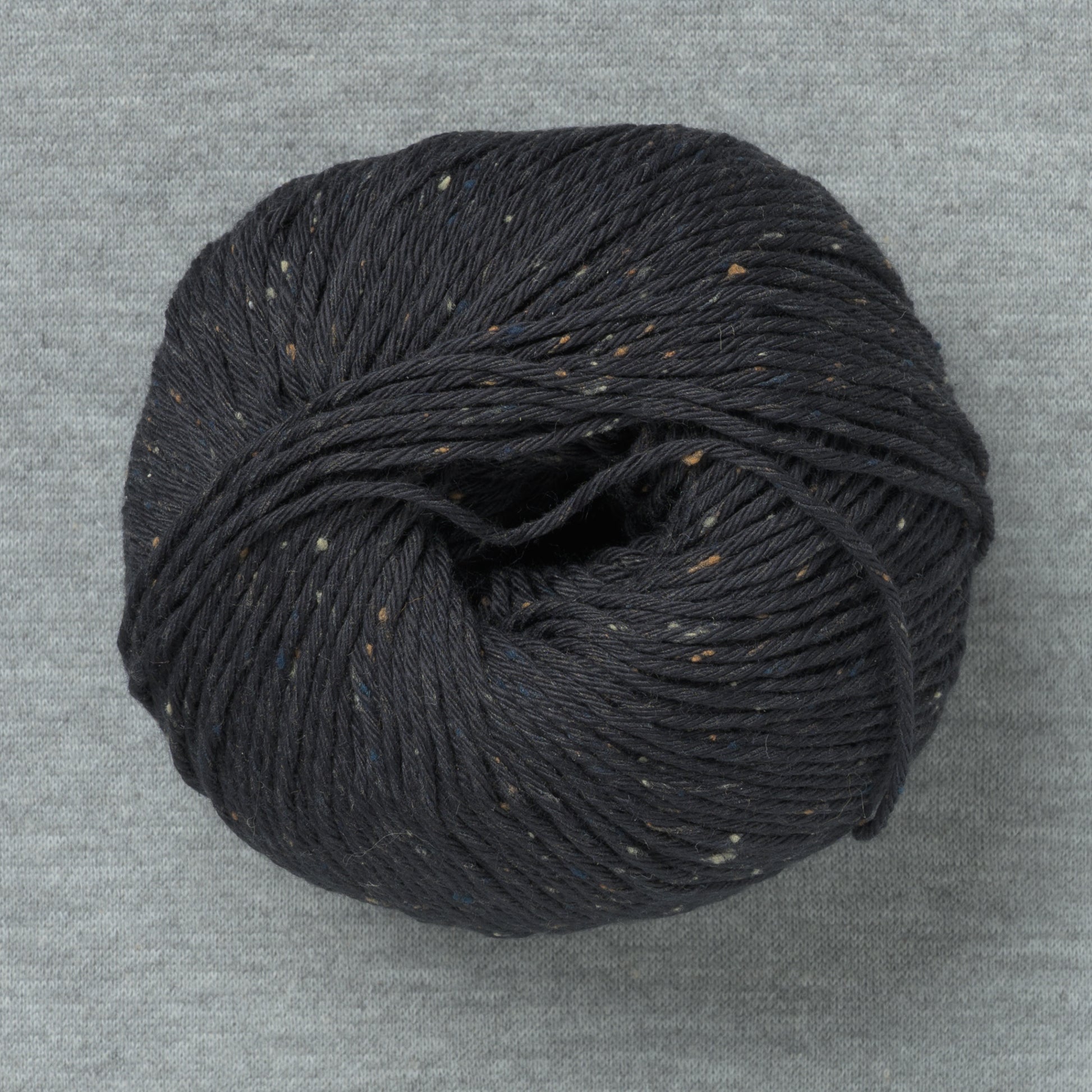 Erika Knight Gossypium Cotton Tweed 19 Pitch Black (Bag of 10)
