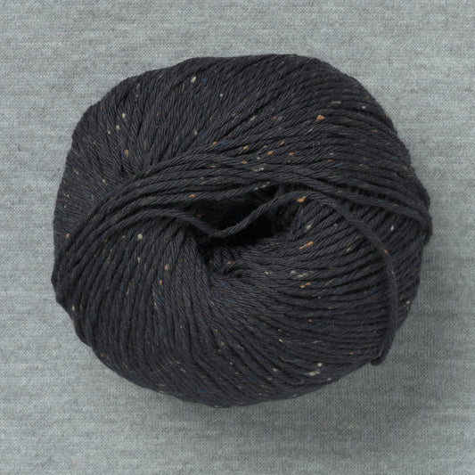 Erika Knight Gossypium Cotton Tweed 19 Pitch Black (Bag of 10)