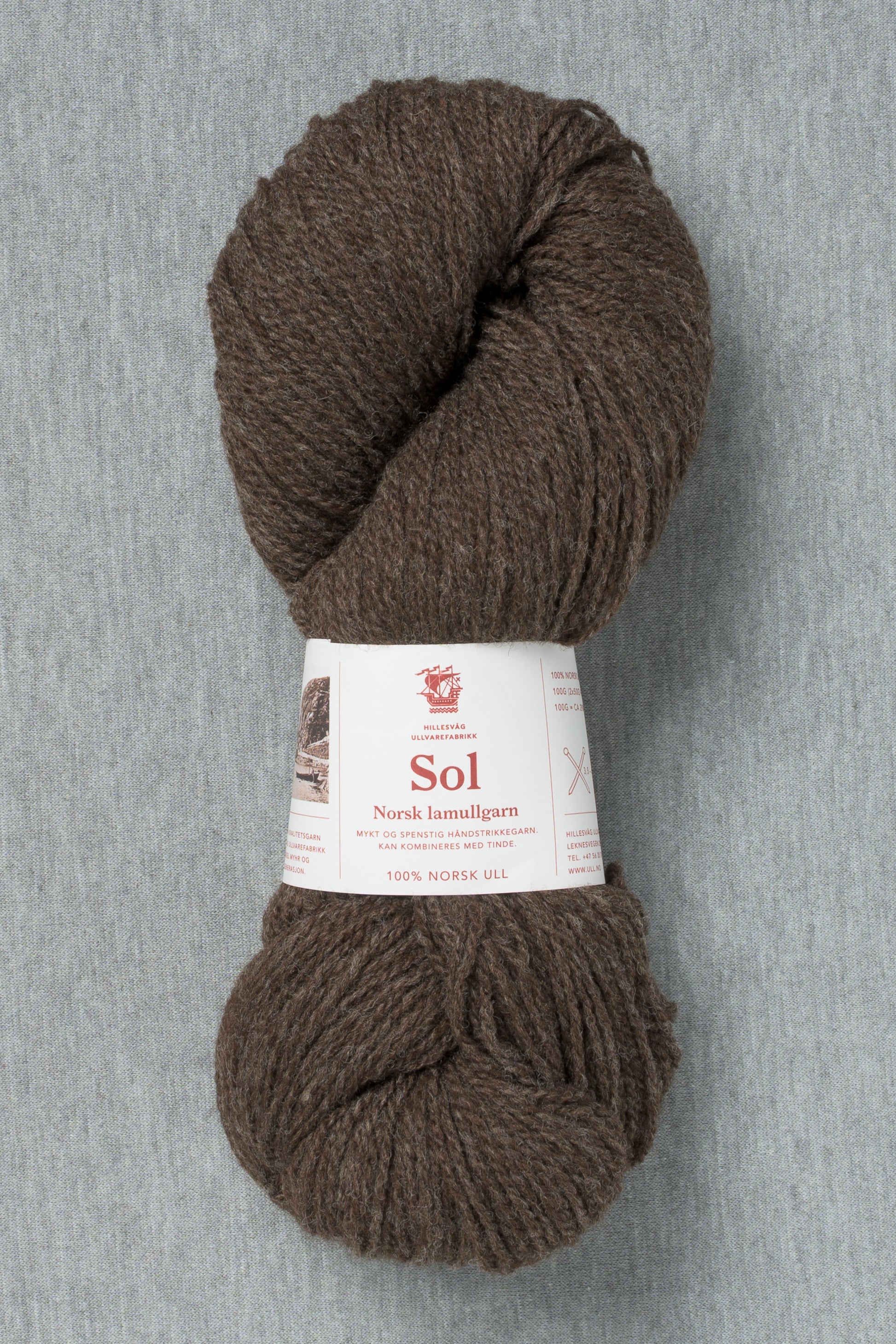 Hillesvåg Sol 452 Heathered Dark Brown (Bag of 10)