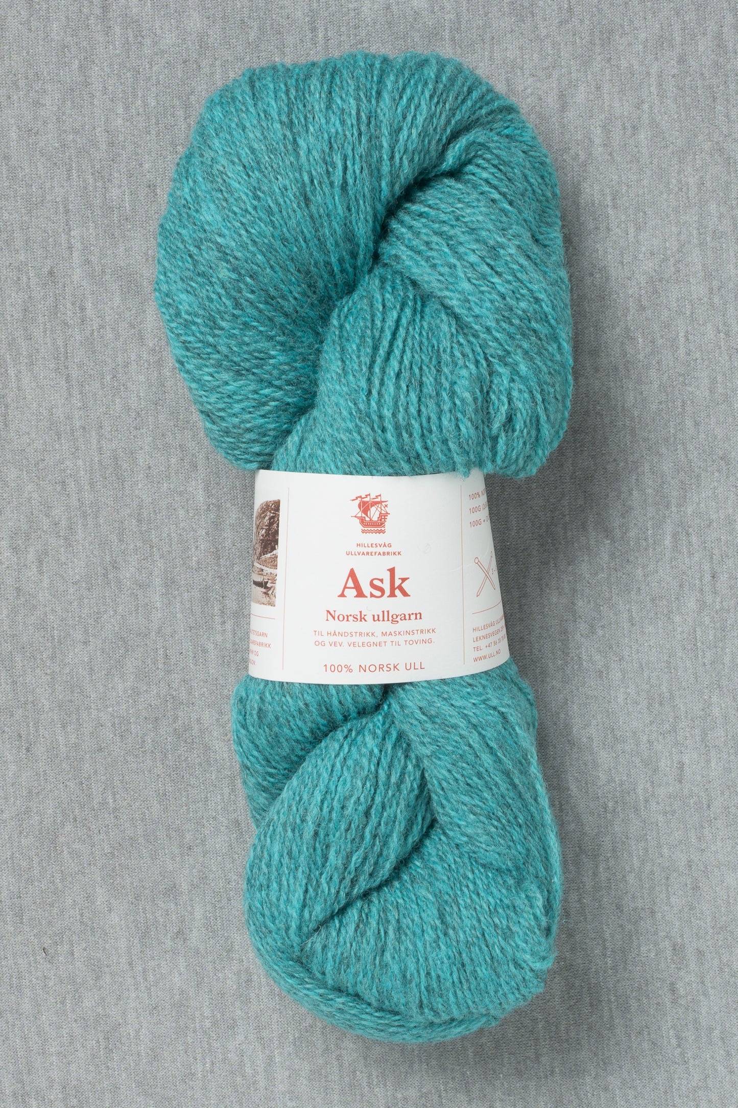 Hillesvåg Ask 6584 Heathered Turquoise (Bag of 10)
