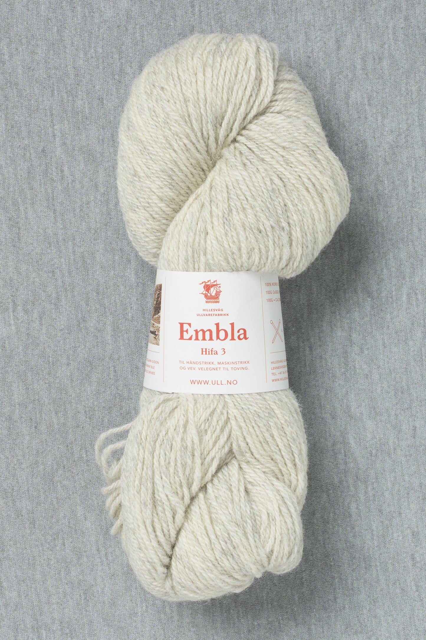 Hillesvåg Embla 6054 Heathered Light Gray (Bag of 10)