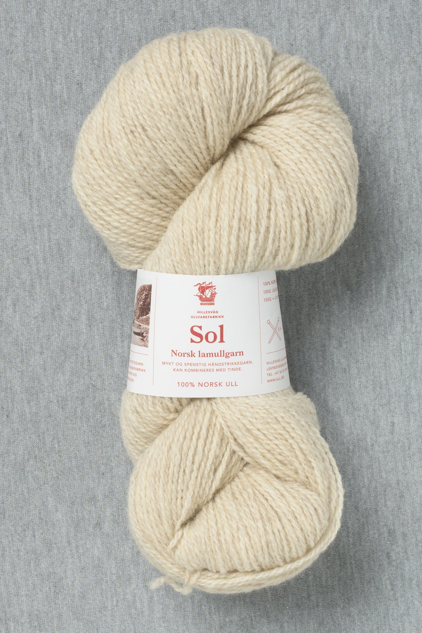 Hillesvåg Sol 449 Heathered Light Beige (Bag of 10)