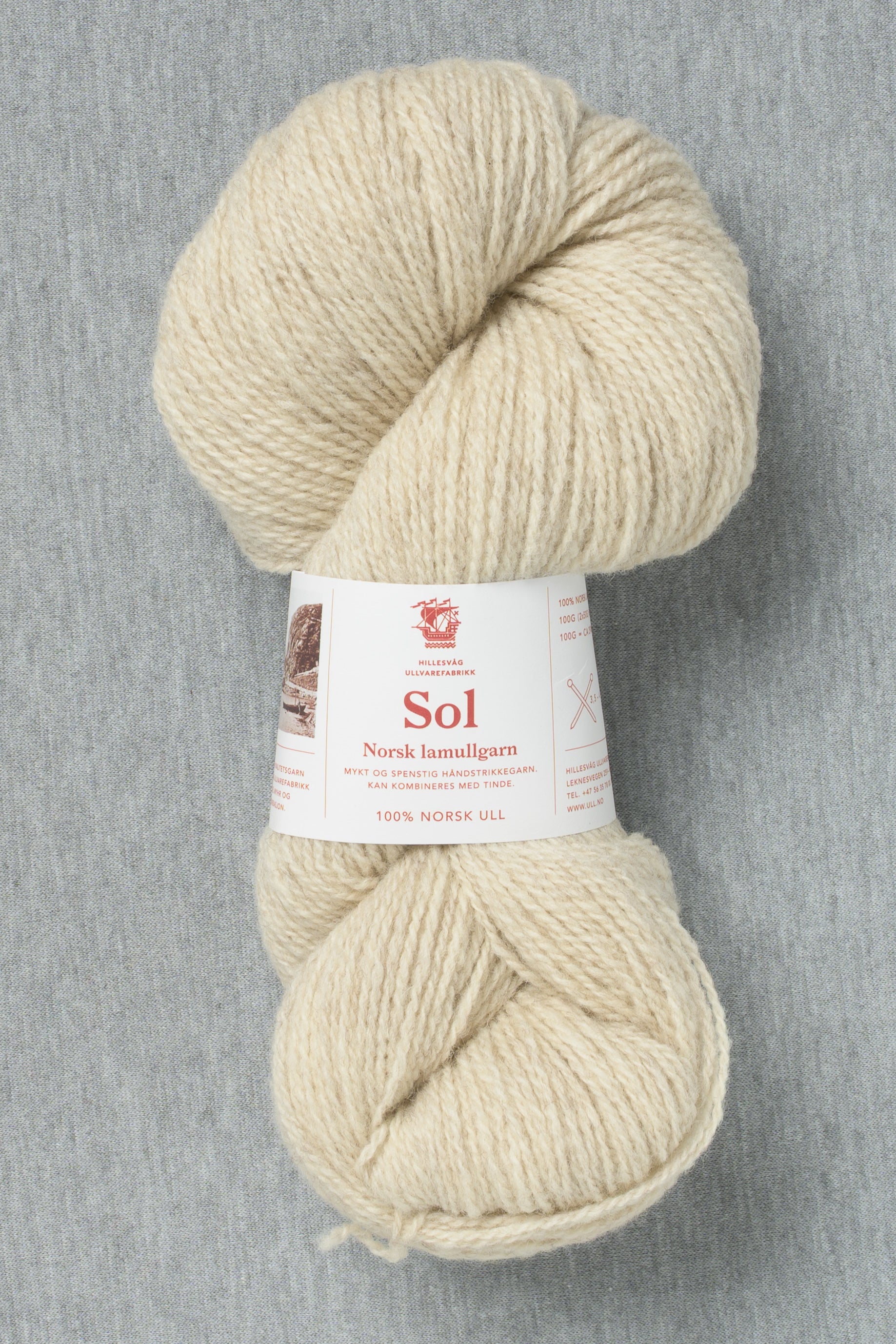 Hillesvåg Sol 449 Heathered Light Beige (Bag of 10)