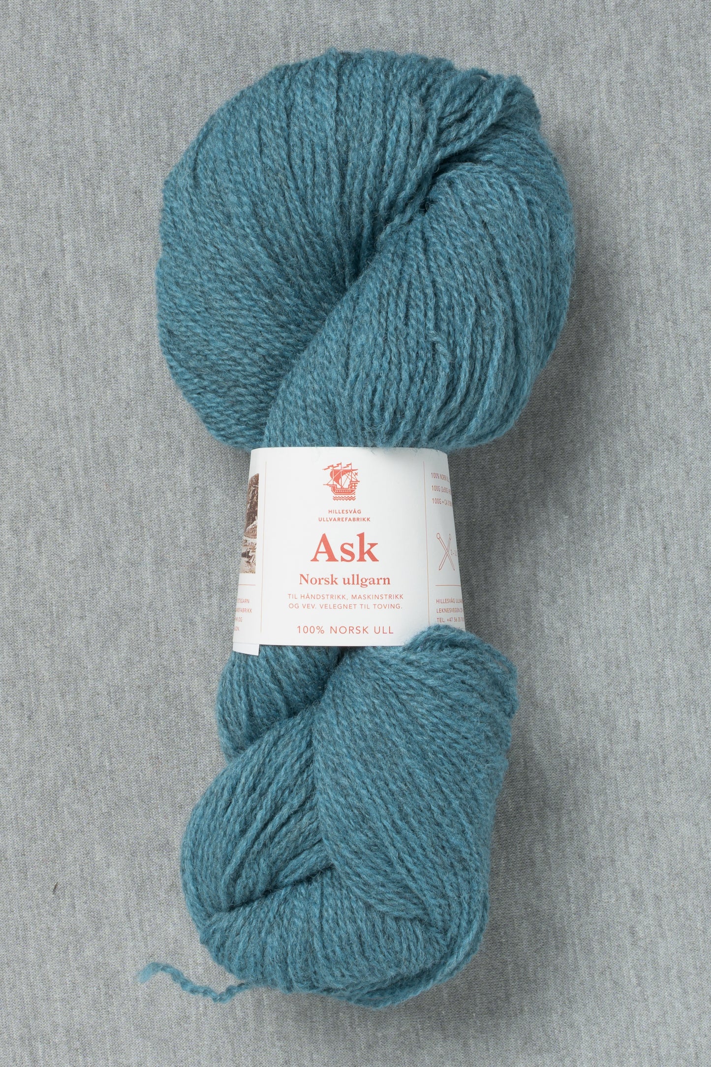 Hillesvåg Ask 6528 Heathered Light Sky Blue (Bag of 10)