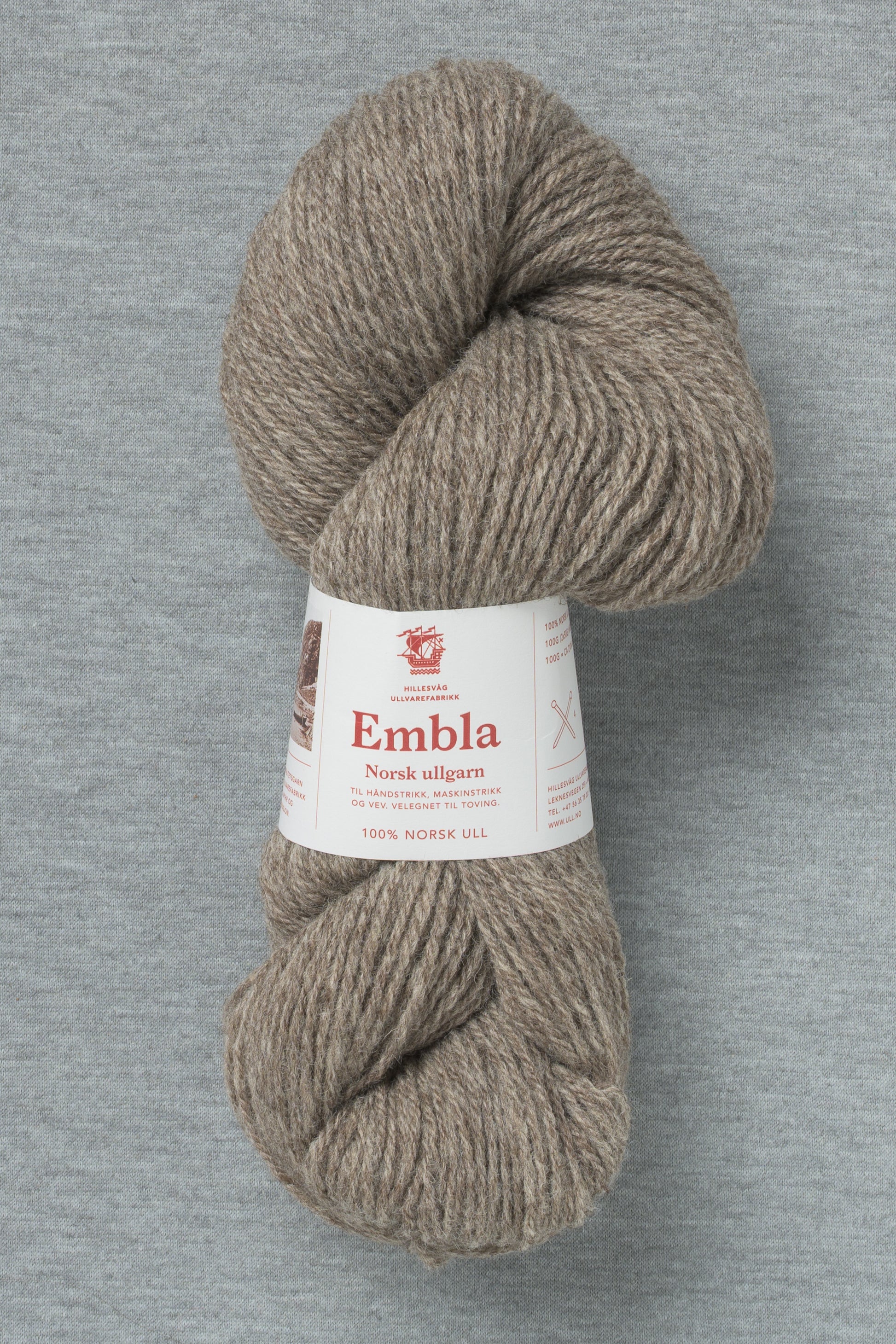 Hillesvåg Embla 6147 Heathered Brown (Bag of 10)