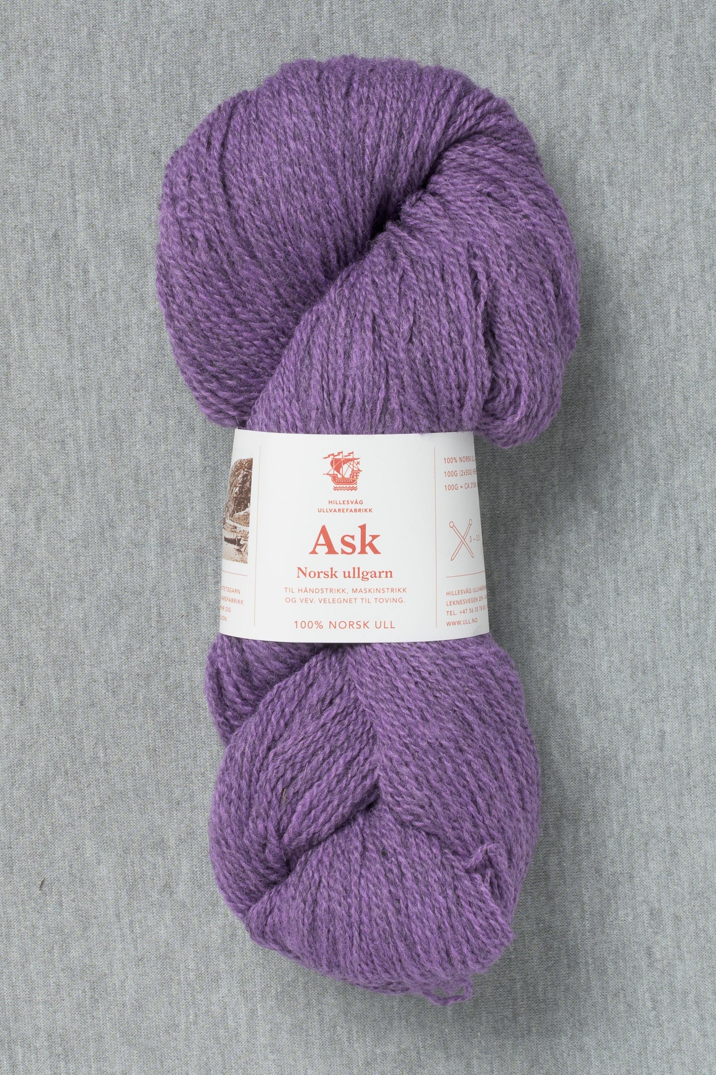 Hillesvåg Ask 6577 Heathered Purple (Bag of 10)