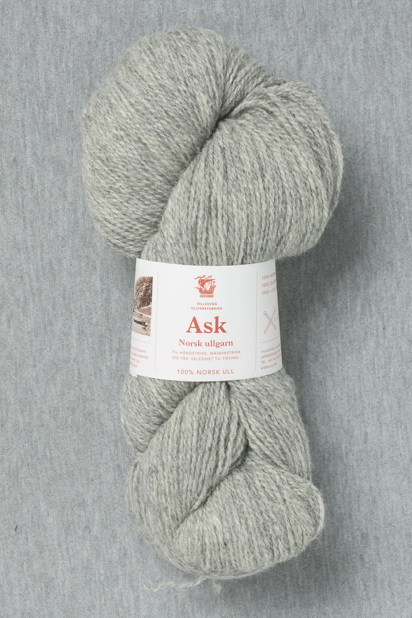 Hillesvåg Ask 6055 Heathered Grey (Bag of 10)