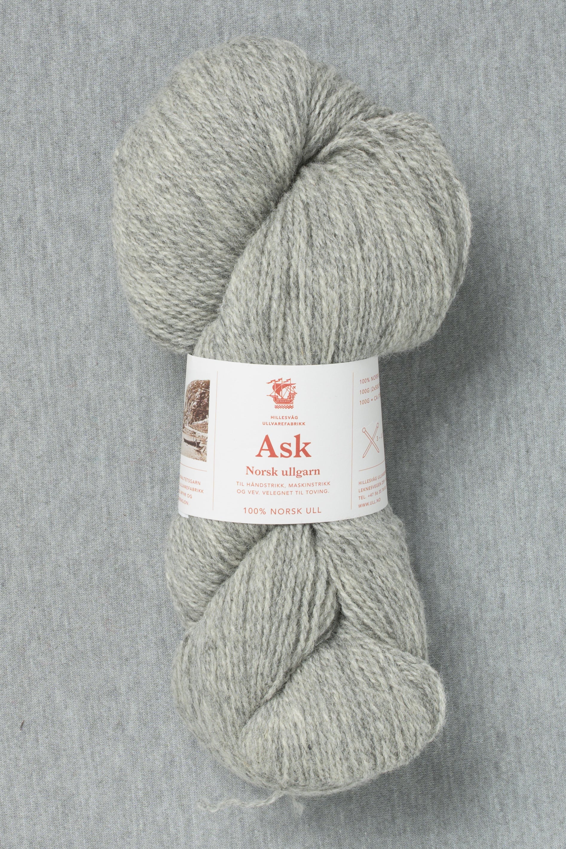Hillesvåg Ask 6055 Heathered Grey (Bag of 10)
