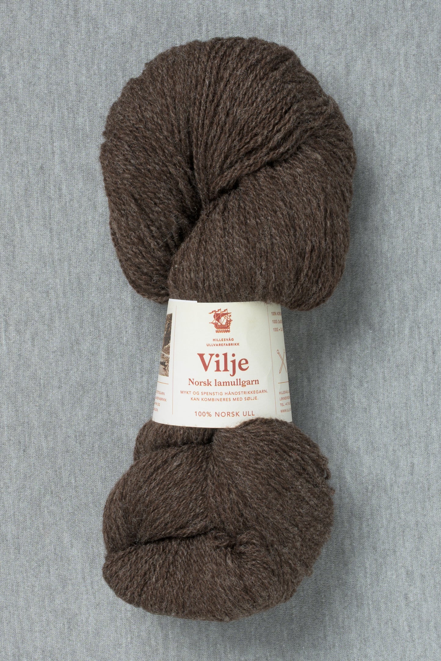 Hillesvåg Vilje 452 Heathered Dark Brown (Bag of 10)