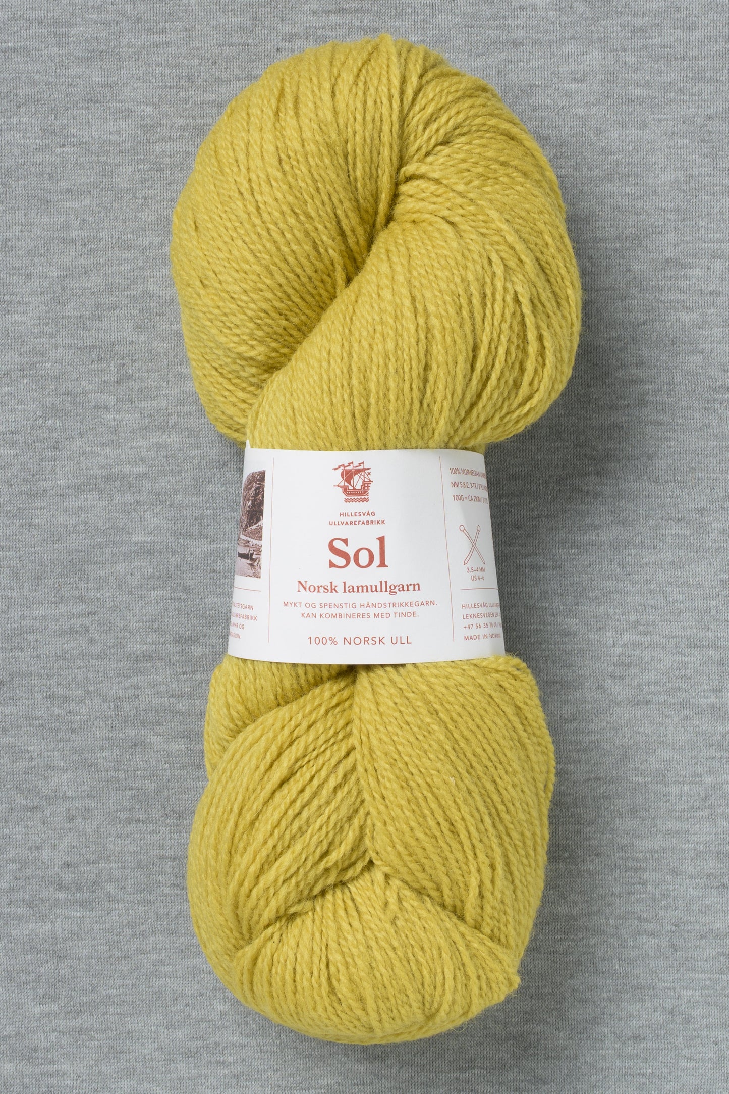 Hillesvåg Sol 466 Light Lime (Bag of 10) (New for FW26)